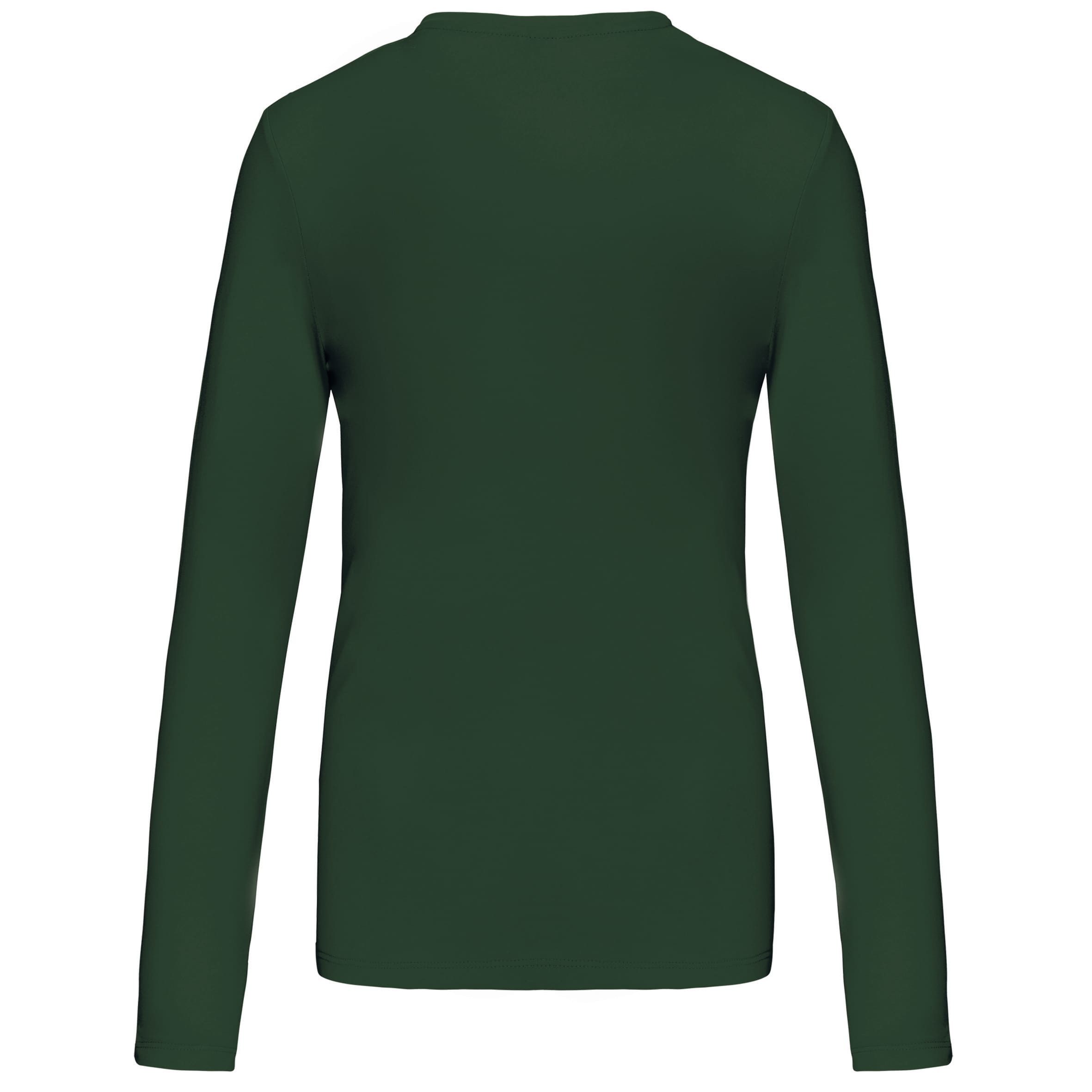 Dames t-shirt V-hals lange mouwen