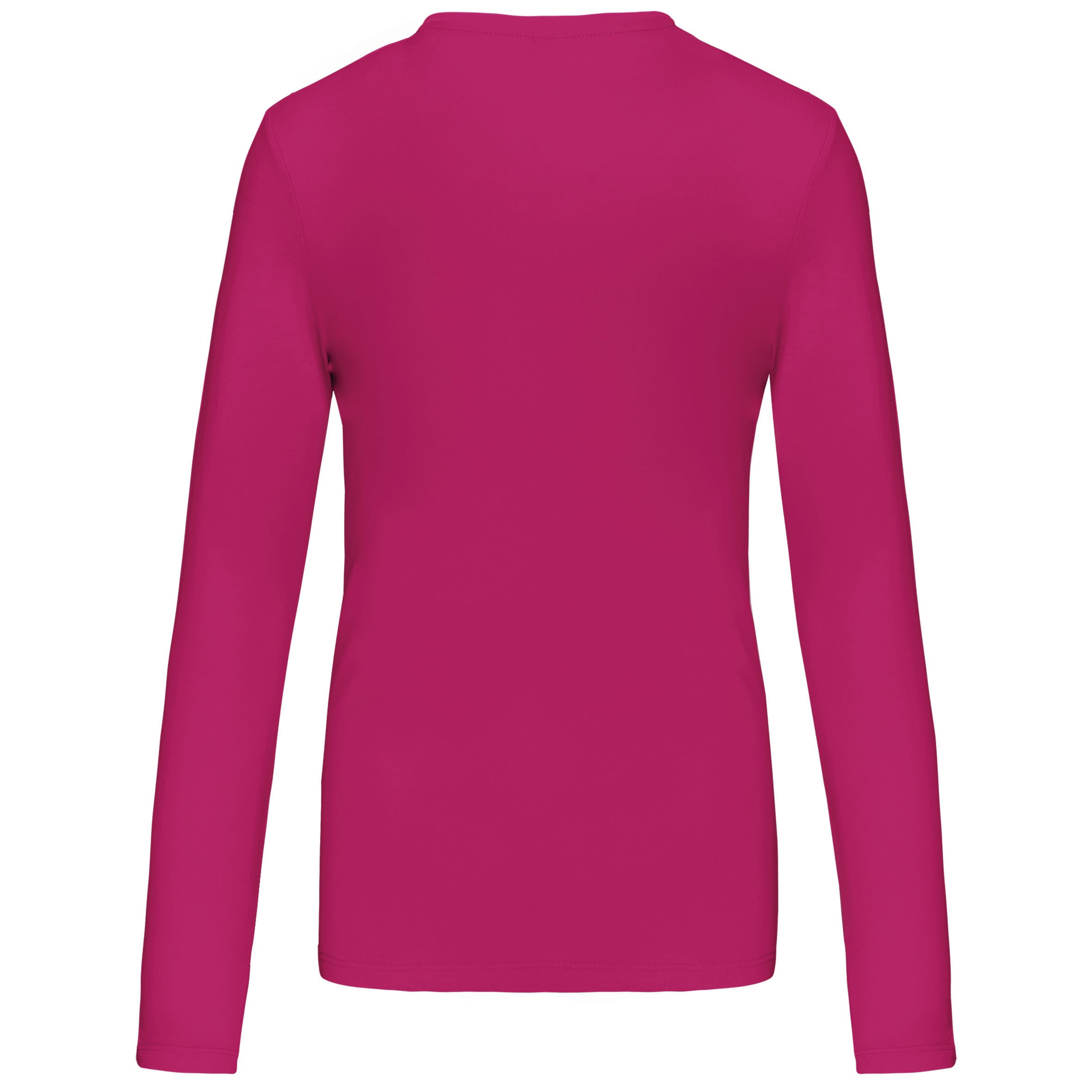 Dames t-shirt V-hals lange mouwen