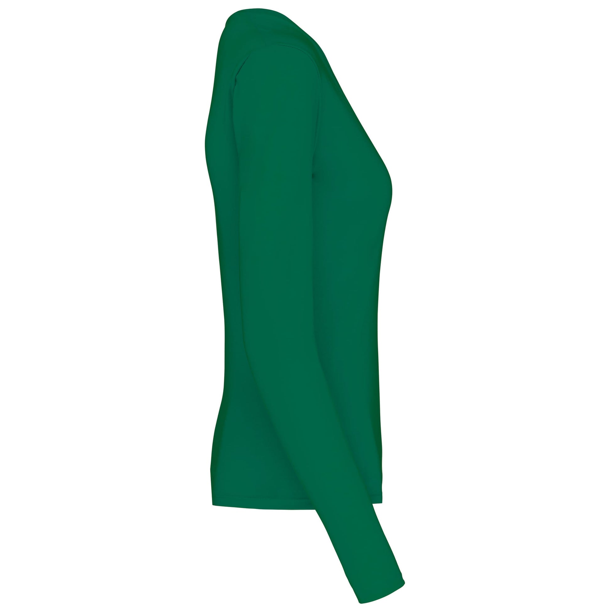 Dames t-shirt V-hals lange mouwen