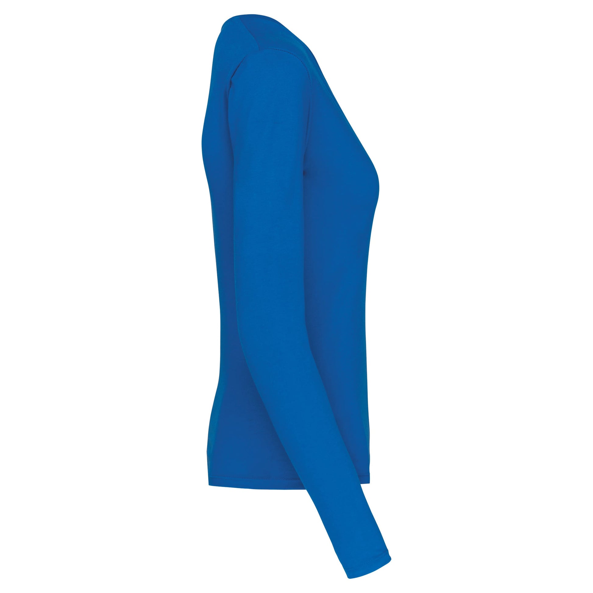Dames t-shirt V-hals lange mouwen