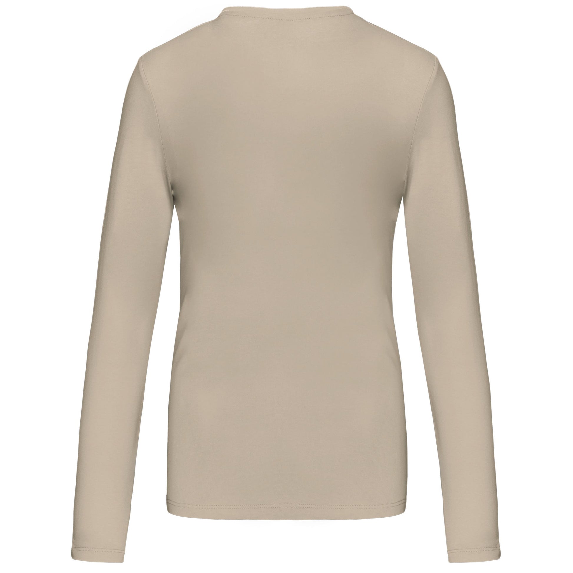 Dames t-shirt V-hals lange mouwen