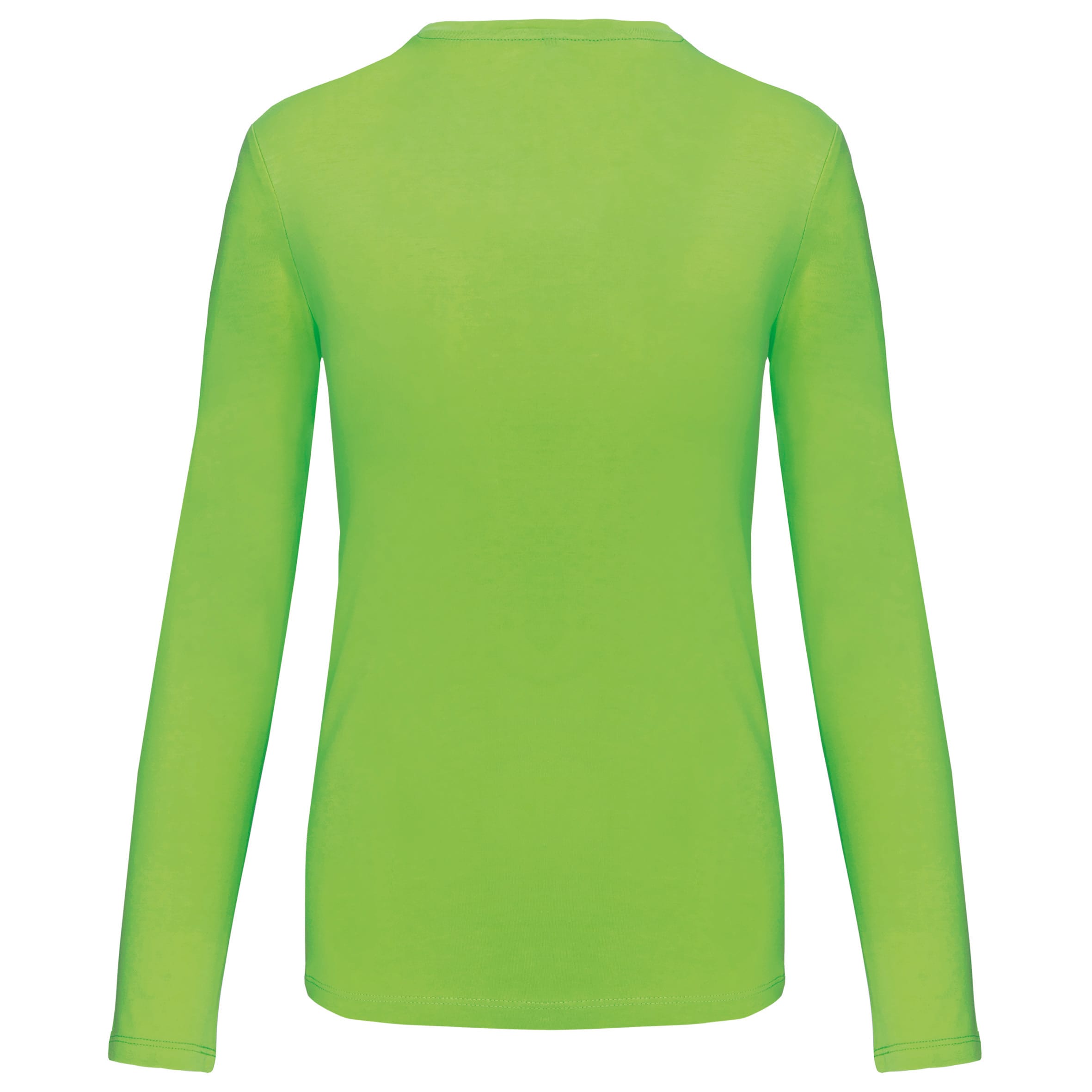 Dames t-shirt V-hals lange mouwen