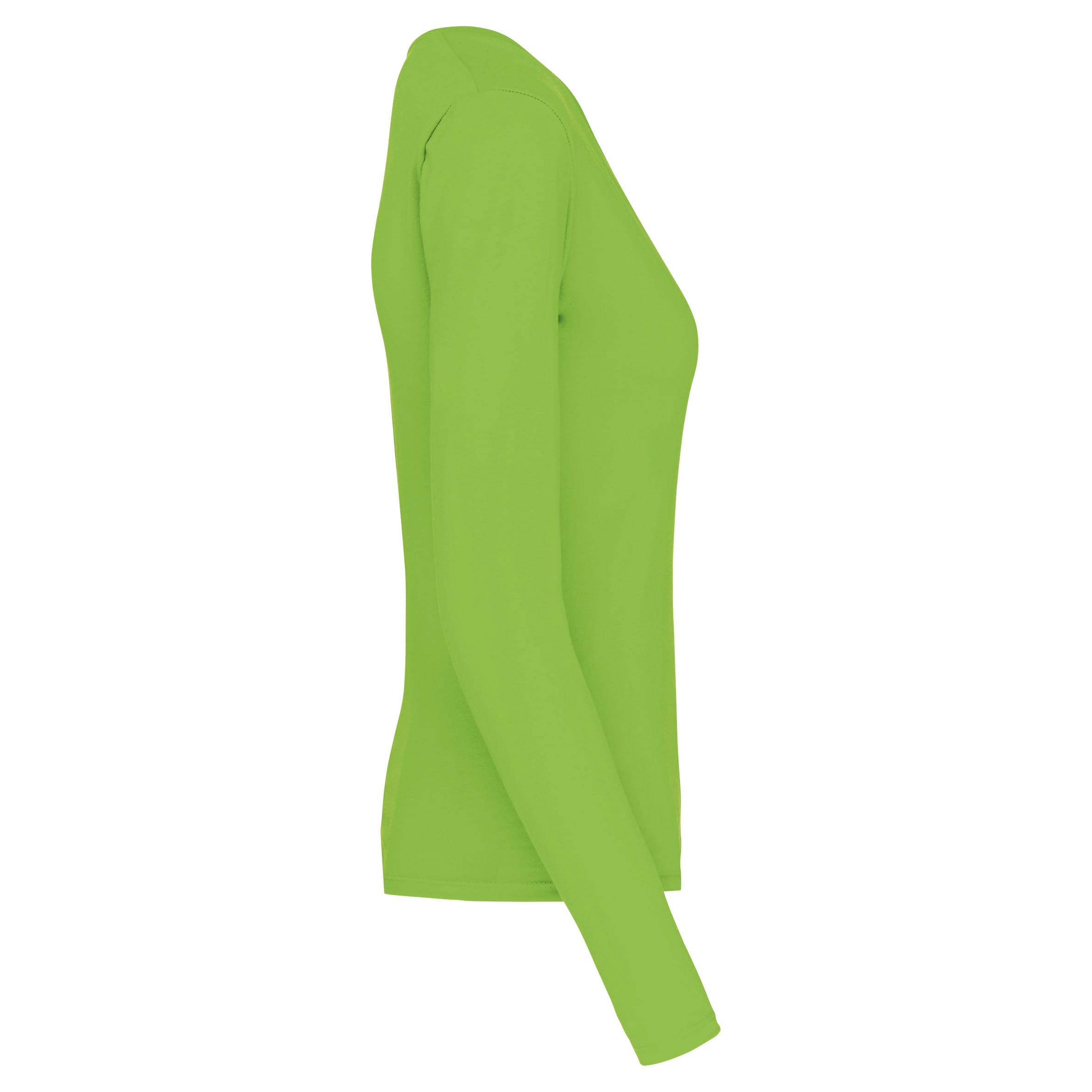 Dames t-shirt V-hals lange mouwen