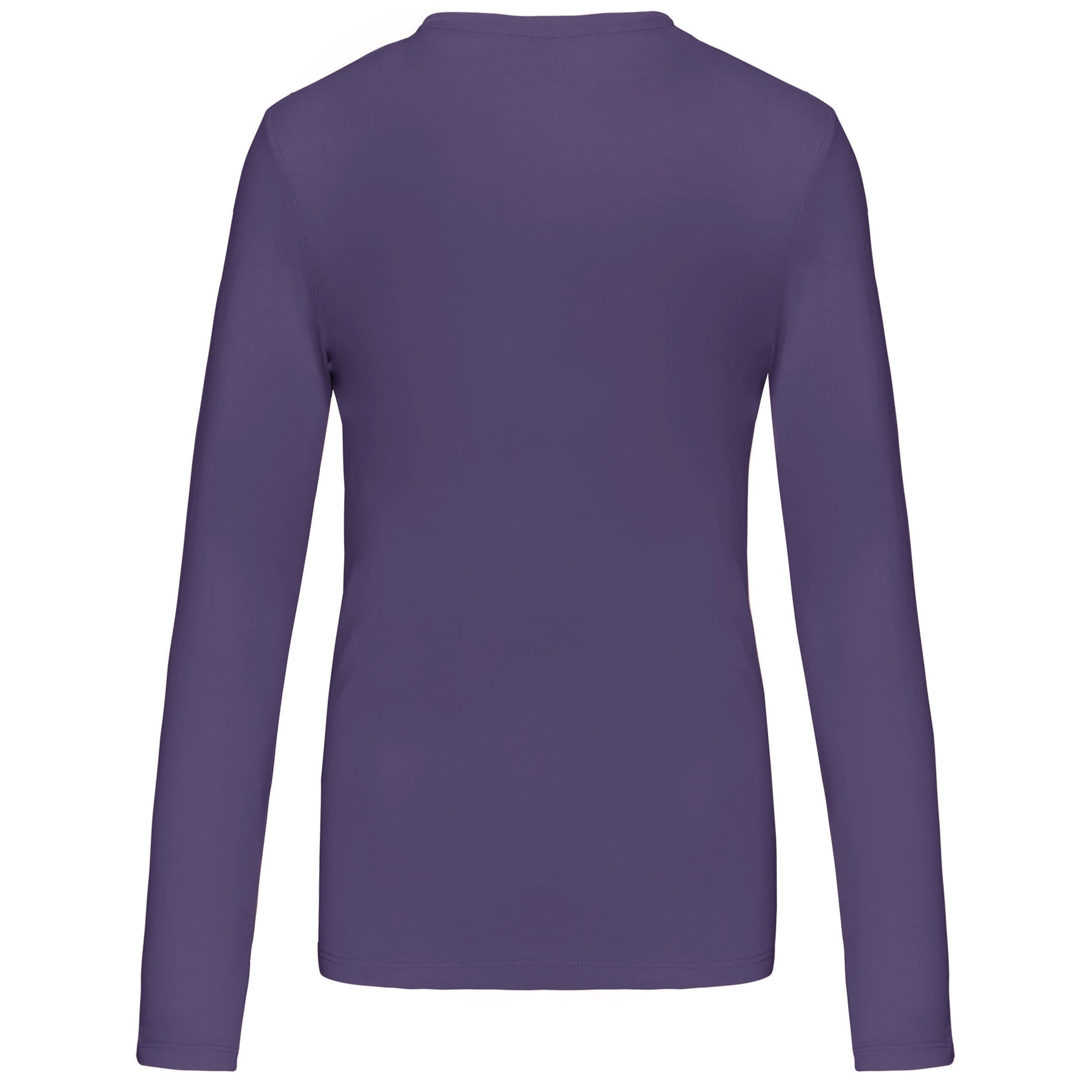 Dames t-shirt V-hals lange mouwen