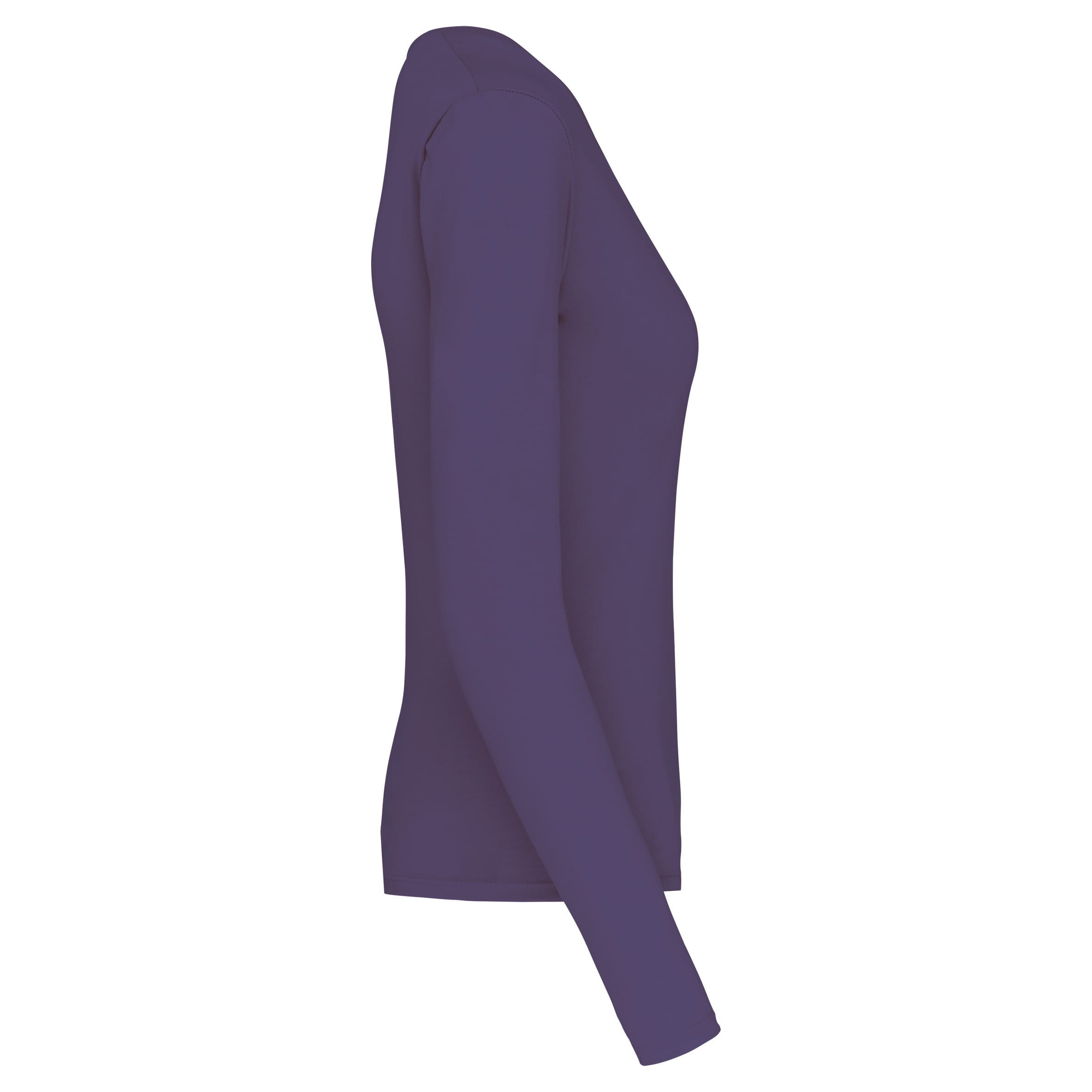 Dames t-shirt V-hals lange mouwen