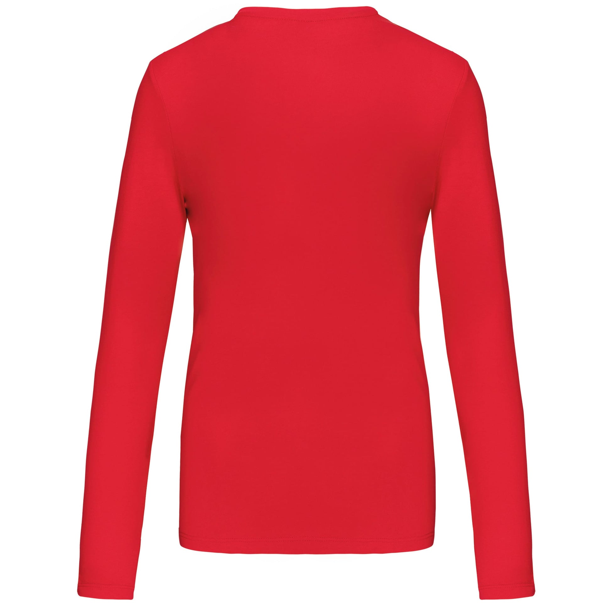 Dames t-shirt V-hals lange mouwen