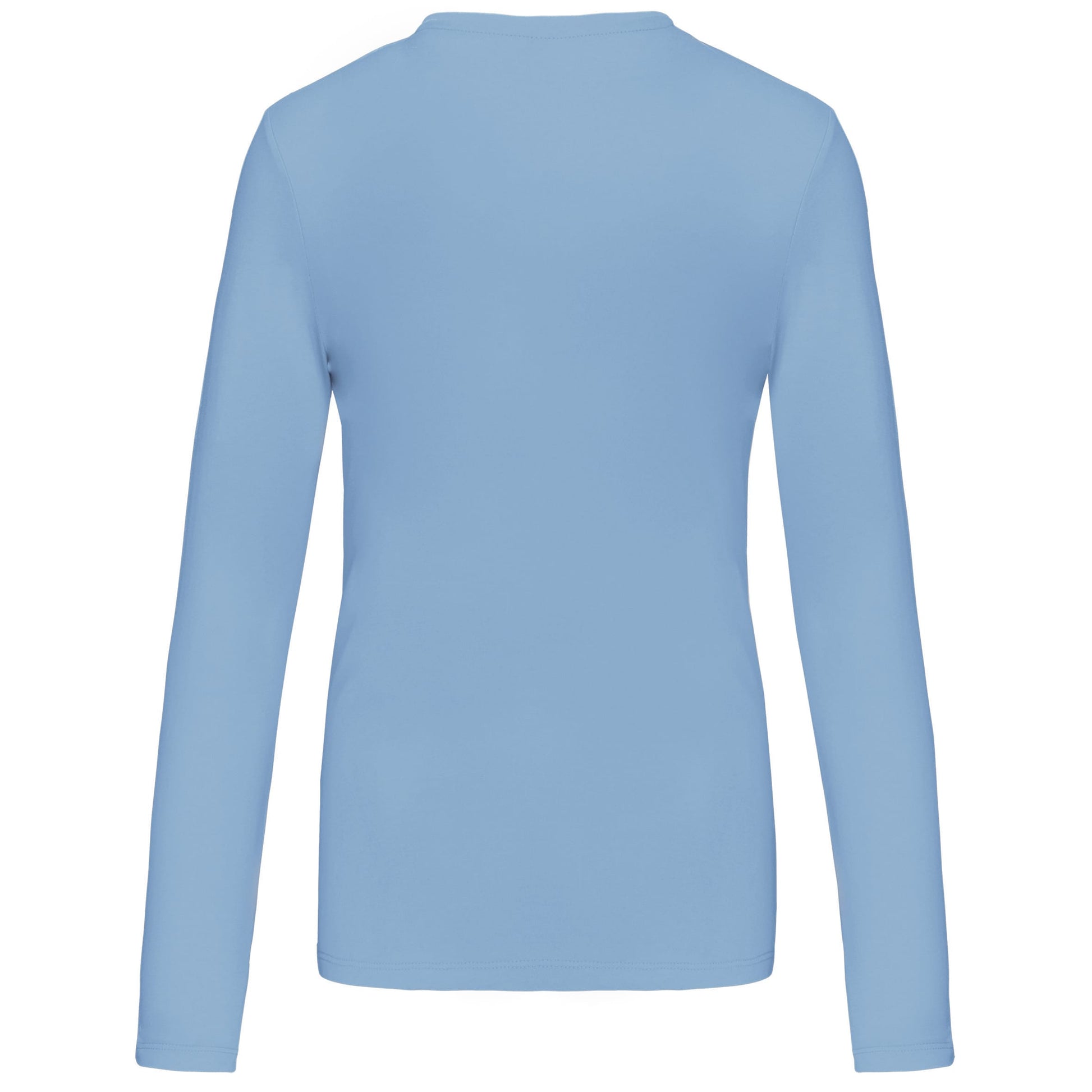 Dames t-shirt V-hals lange mouwen