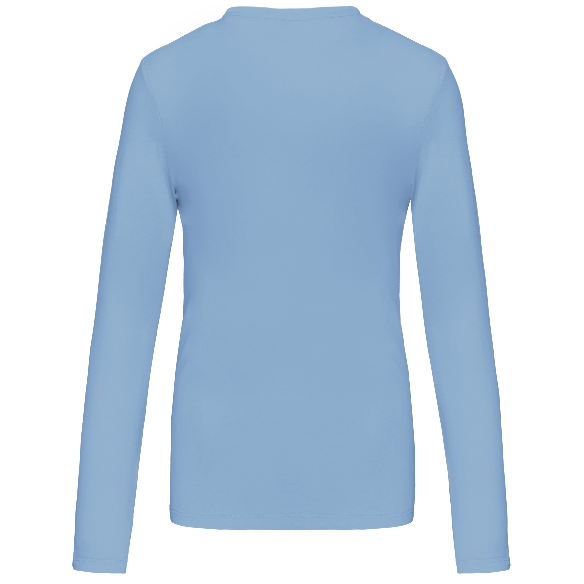 Dames t-shirt V-hals lange mouwen