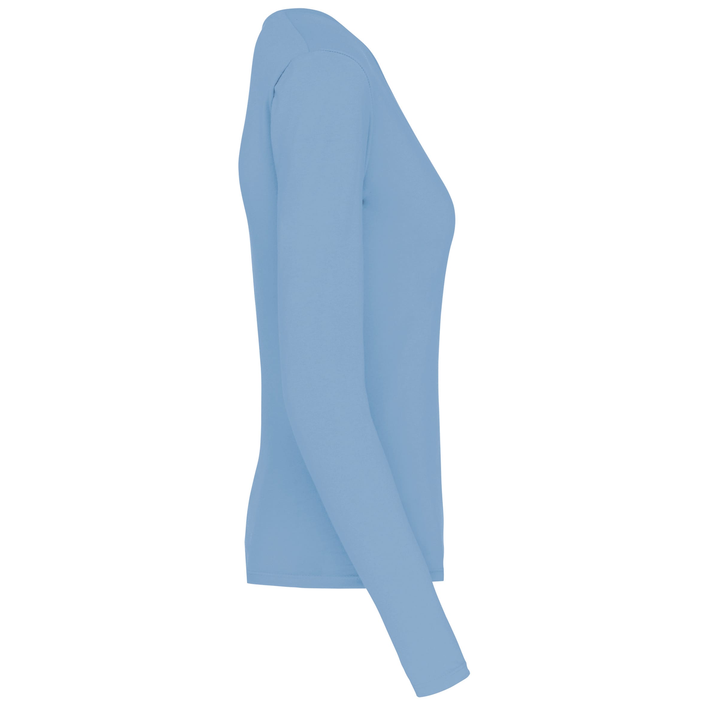 Dames t-shirt V-hals lange mouwen