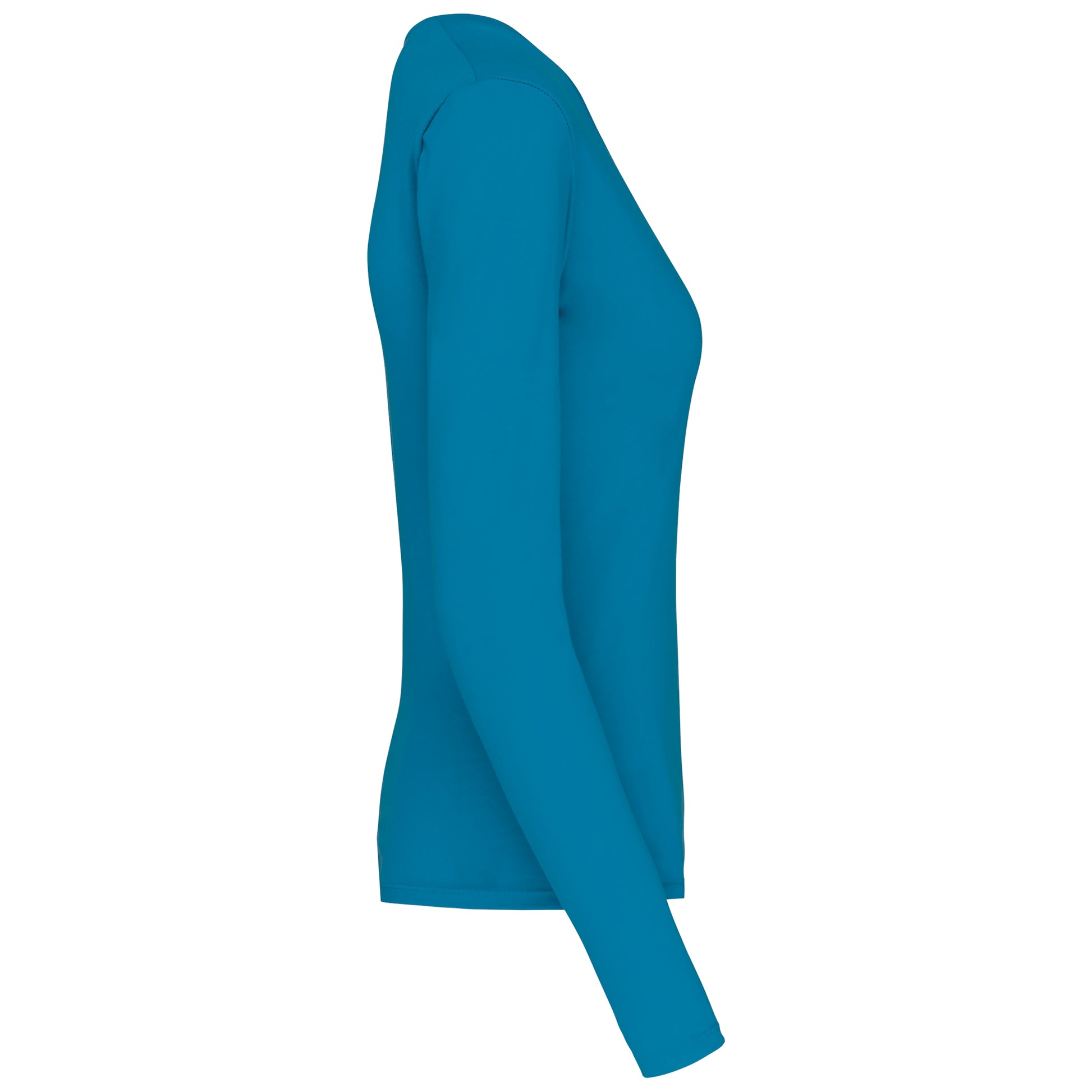 Dames t-shirt V-hals lange mouwen
