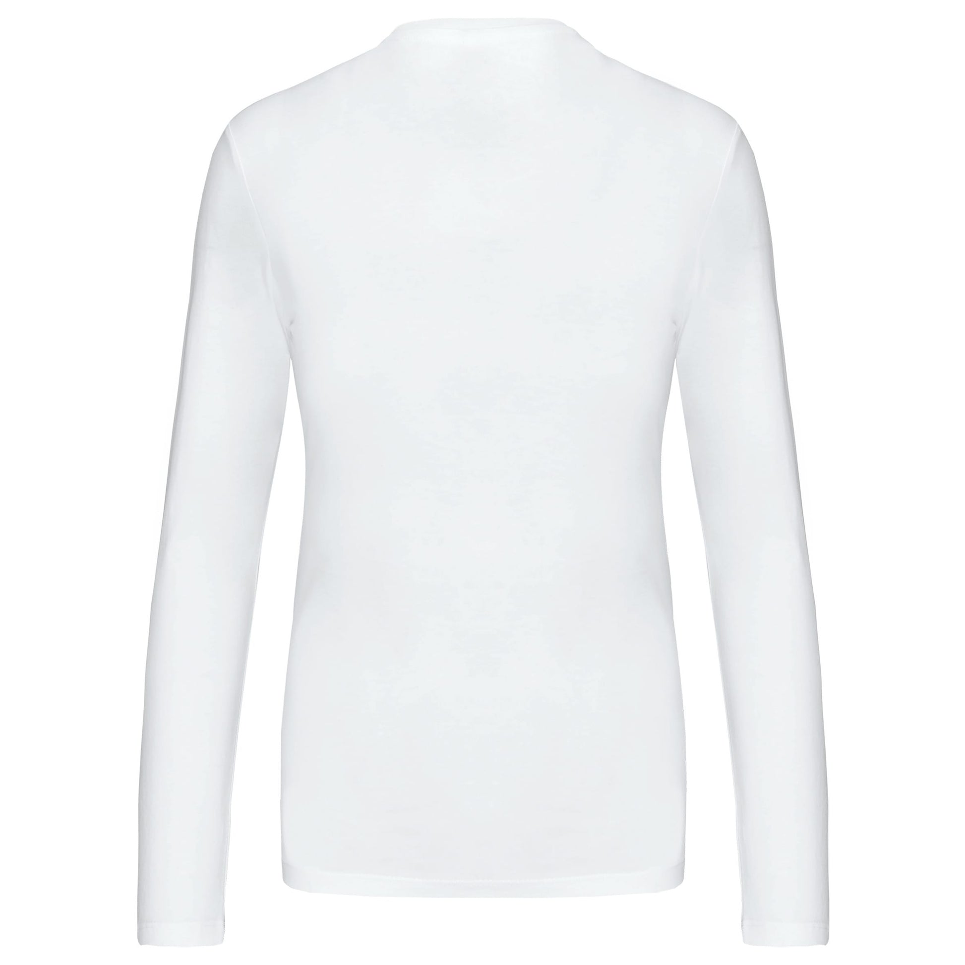 Dames t-shirt V-hals lange mouwen
