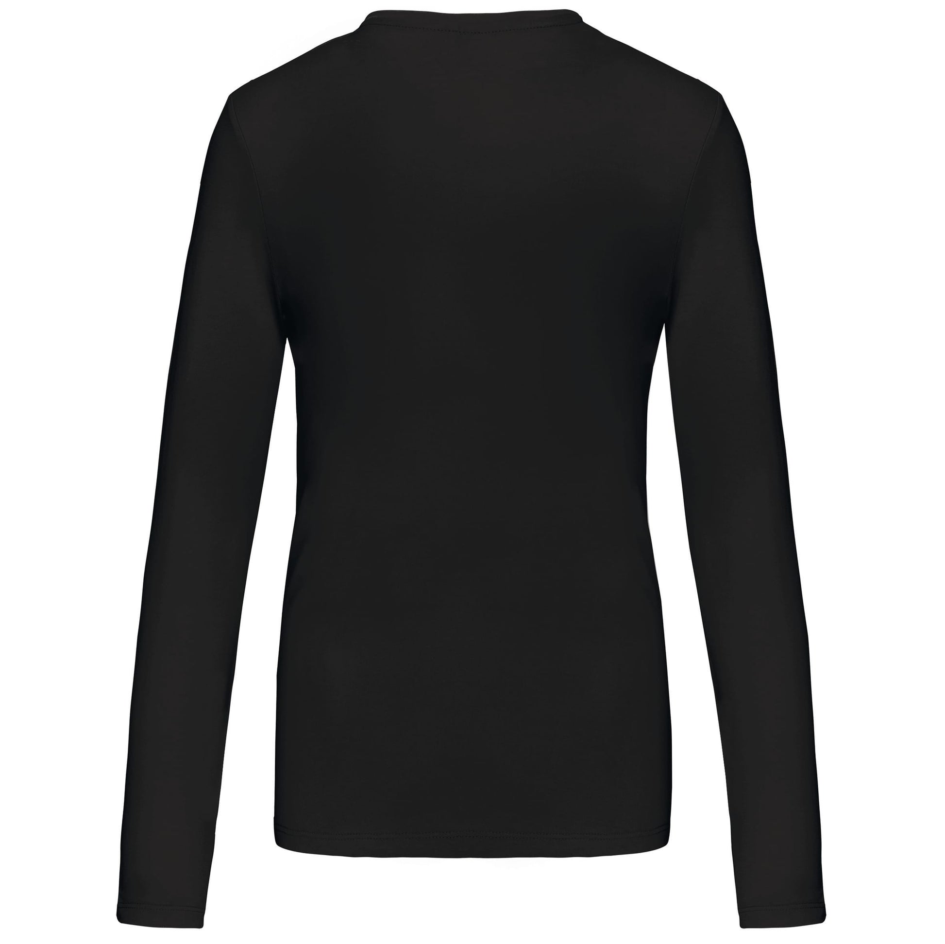 Dames T-shirt ronde hals lange mouwen