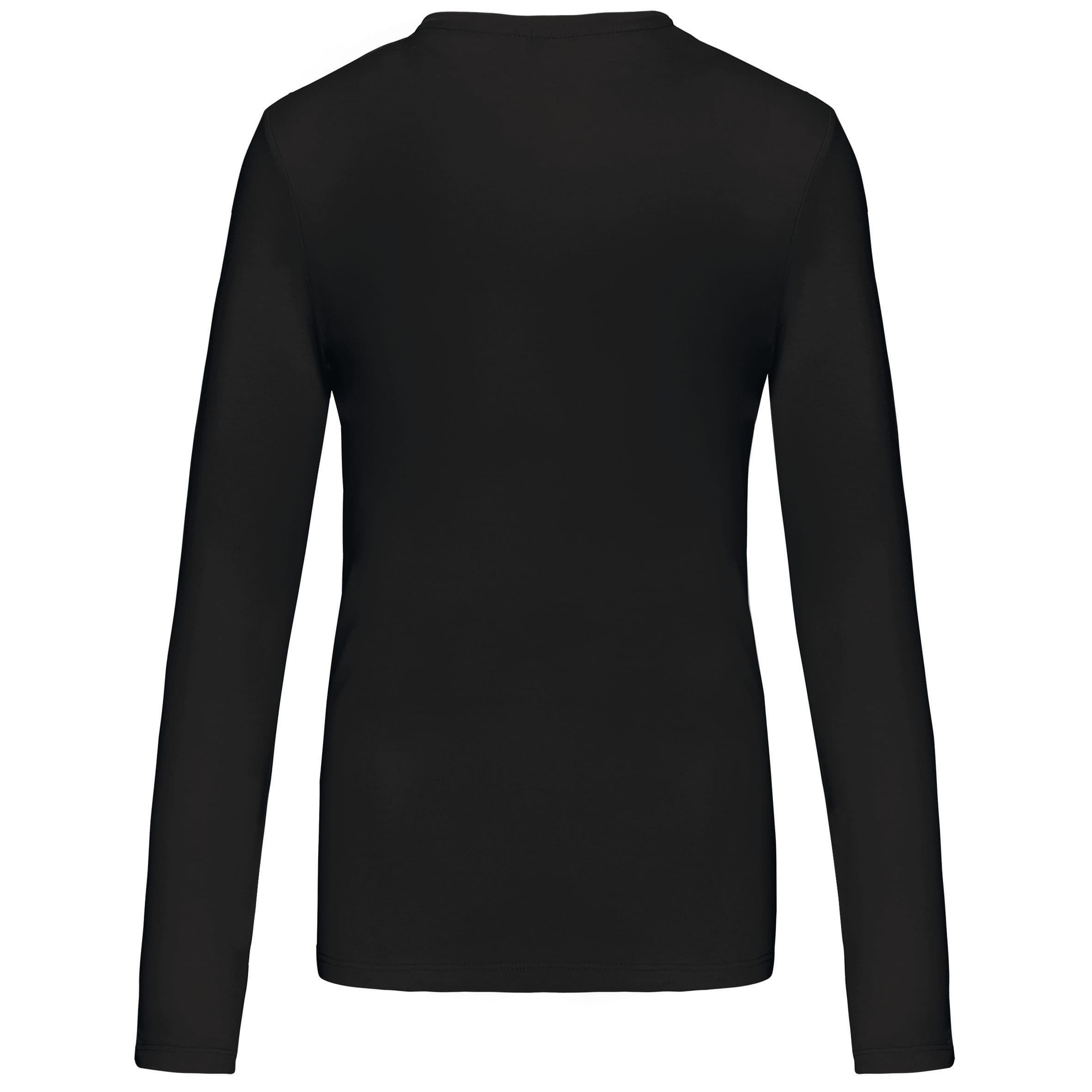 Dames T-shirt ronde hals lange mouwen