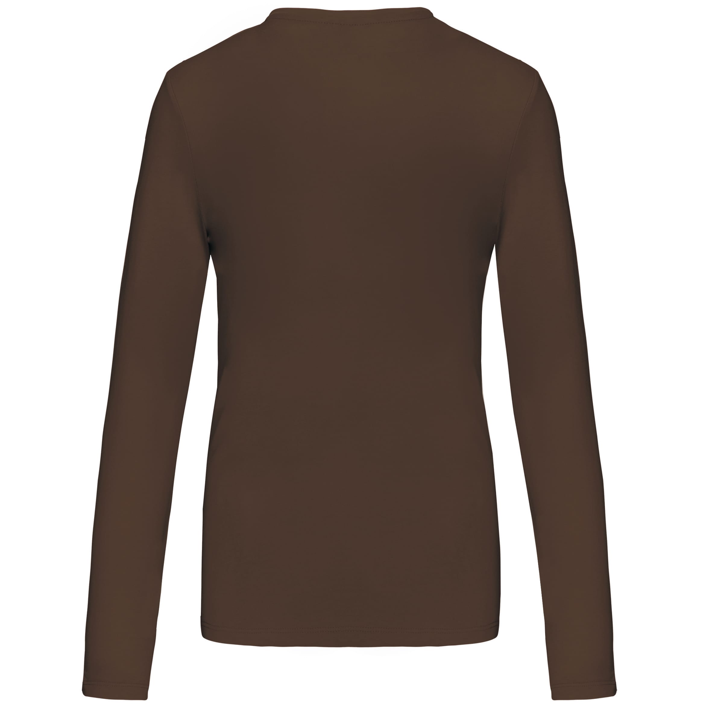 Dames T-shirt ronde hals lange mouwen