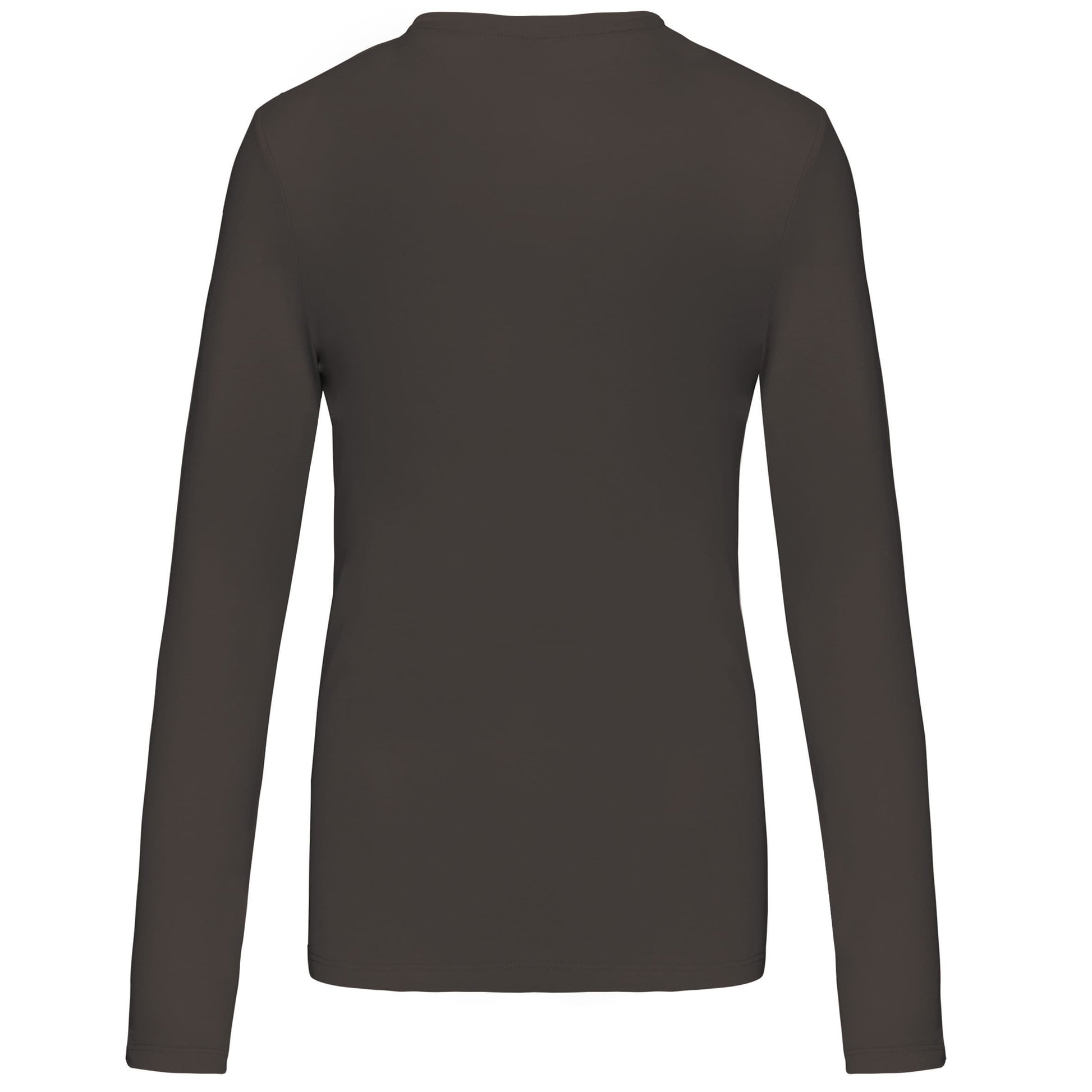 Dames T-shirt ronde hals lange mouwen