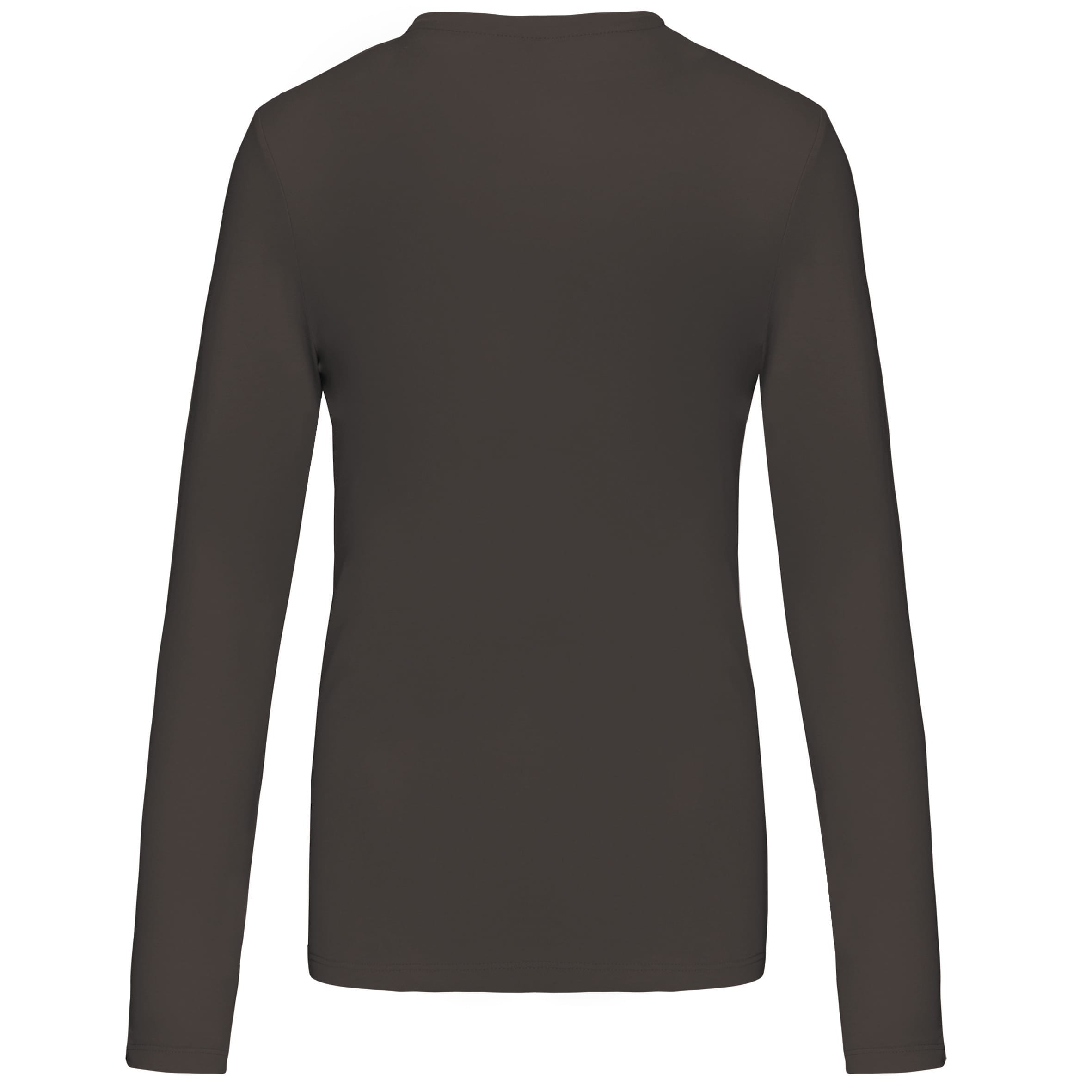 Dames T-shirt ronde hals lange mouwen
