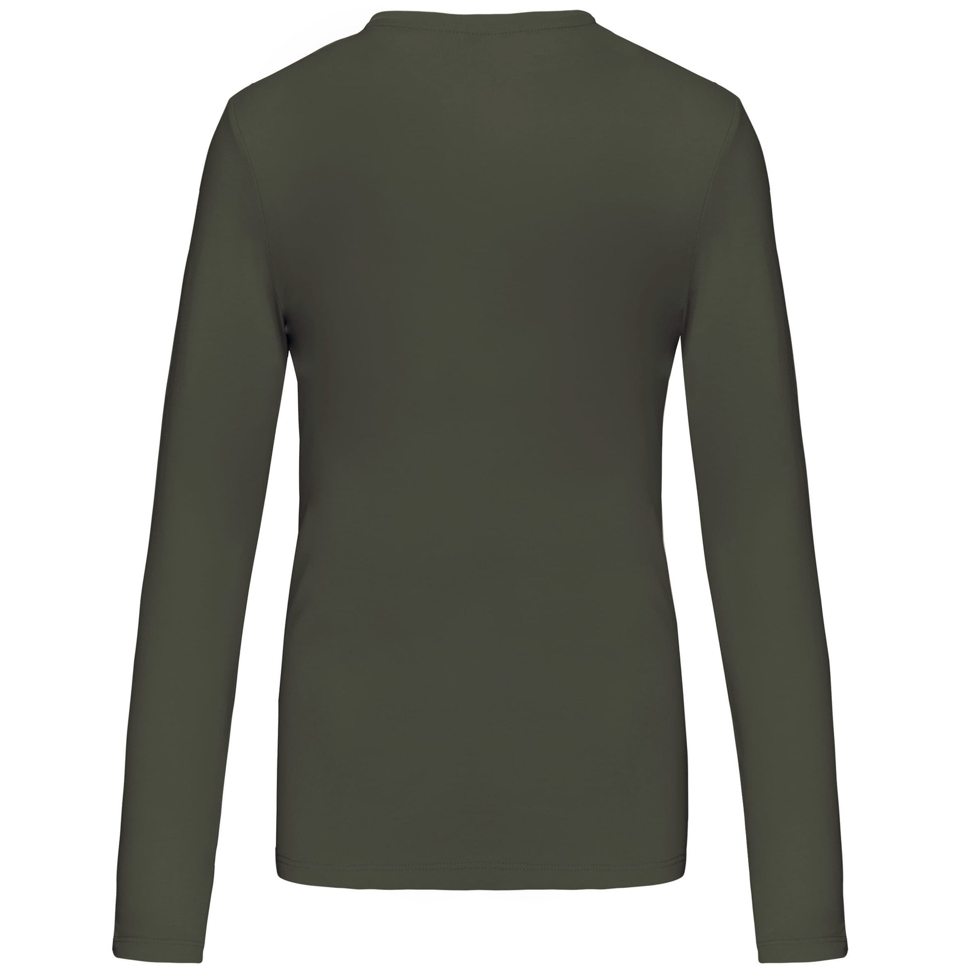 Dames T-shirt ronde hals lange mouwen