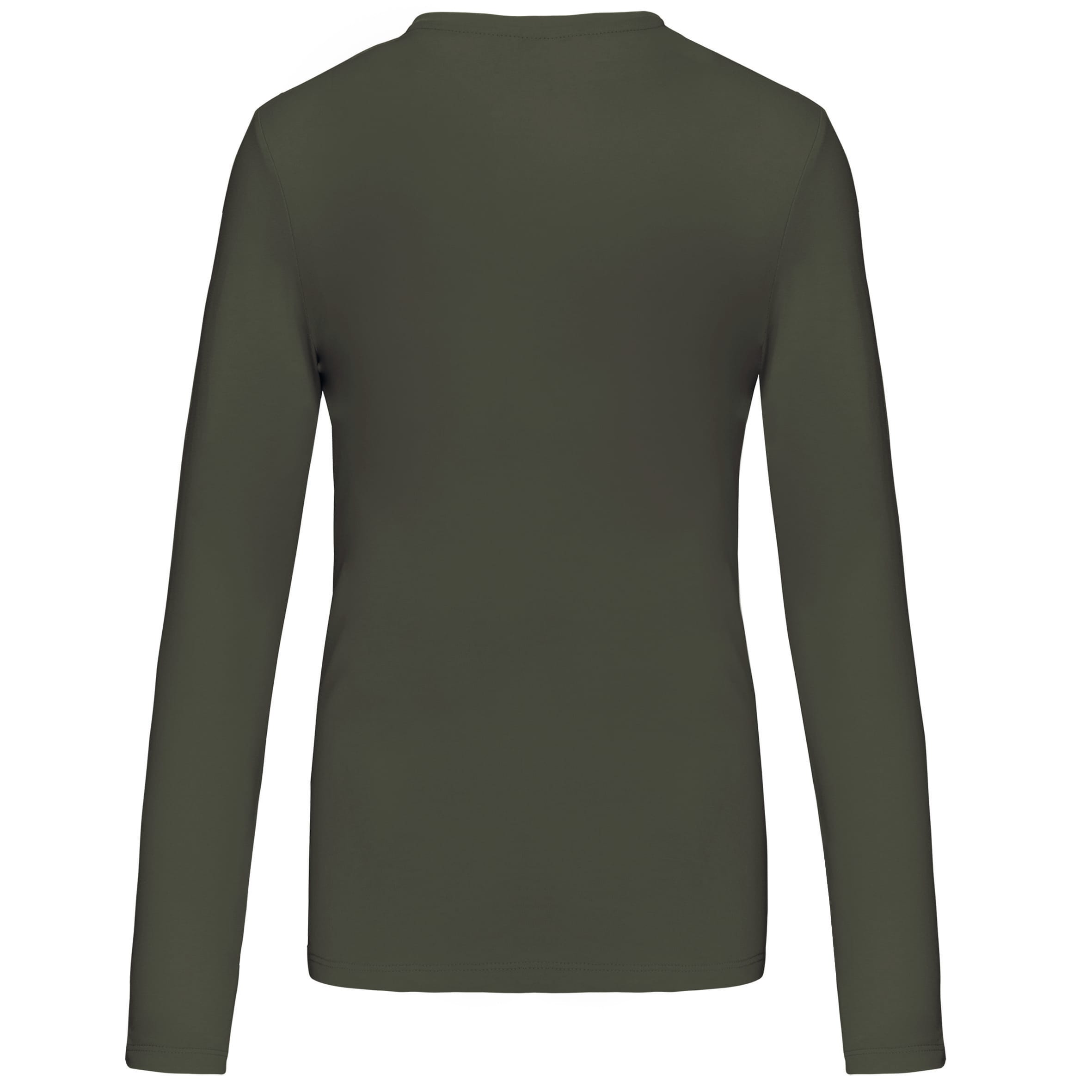 Dames T-shirt ronde hals lange mouwen