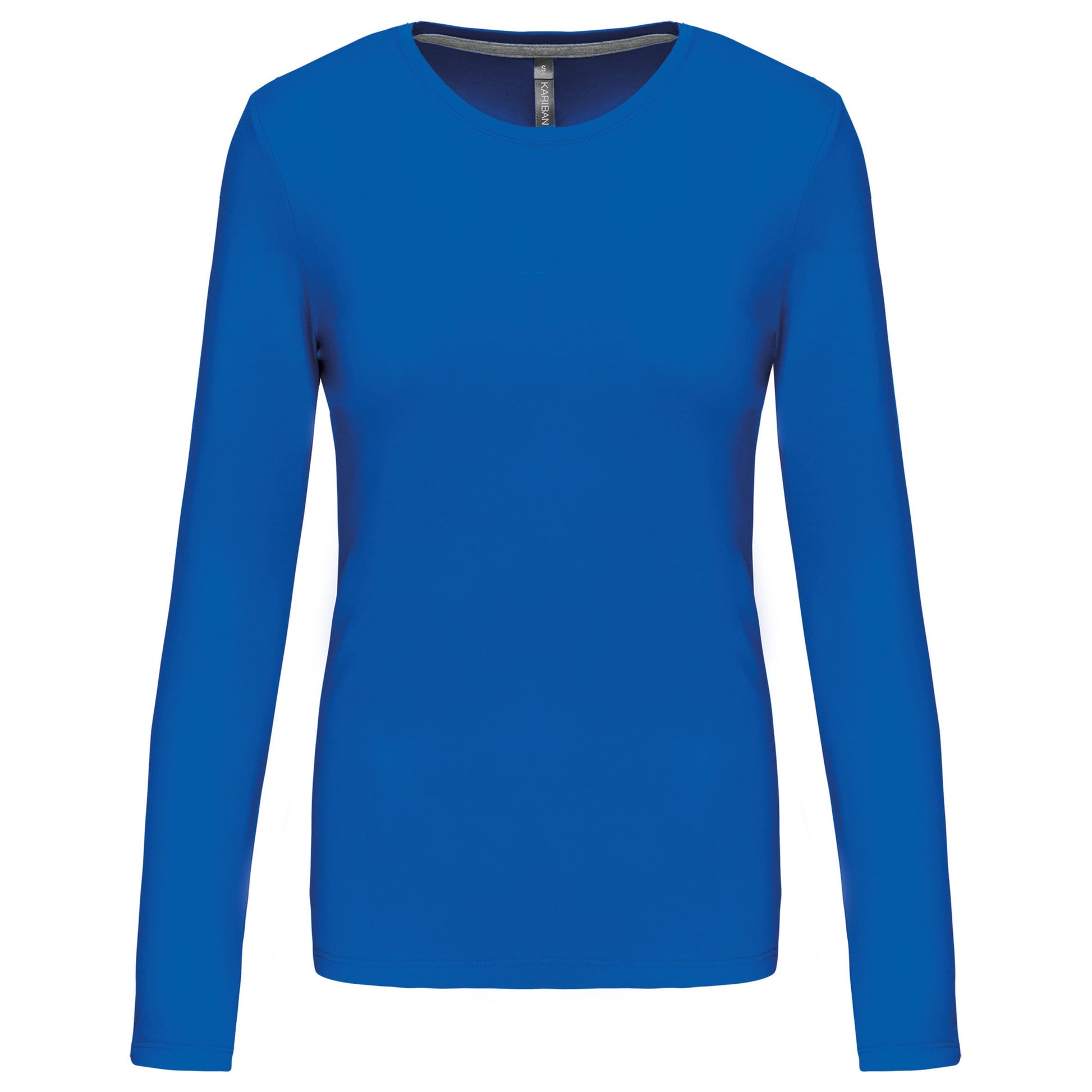 Dames T-shirt ronde hals lange mouwen