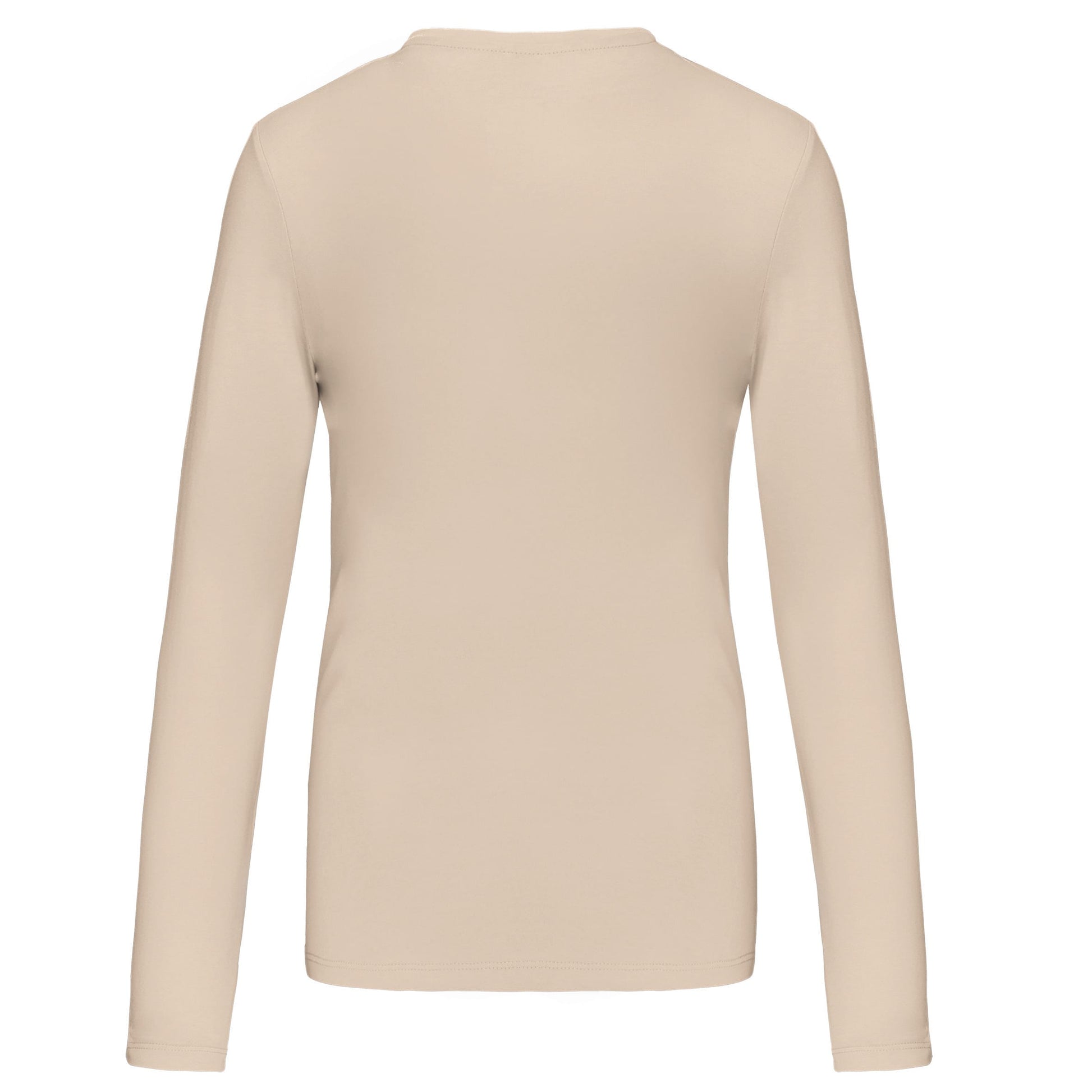 Dames T-shirt ronde hals lange mouwen