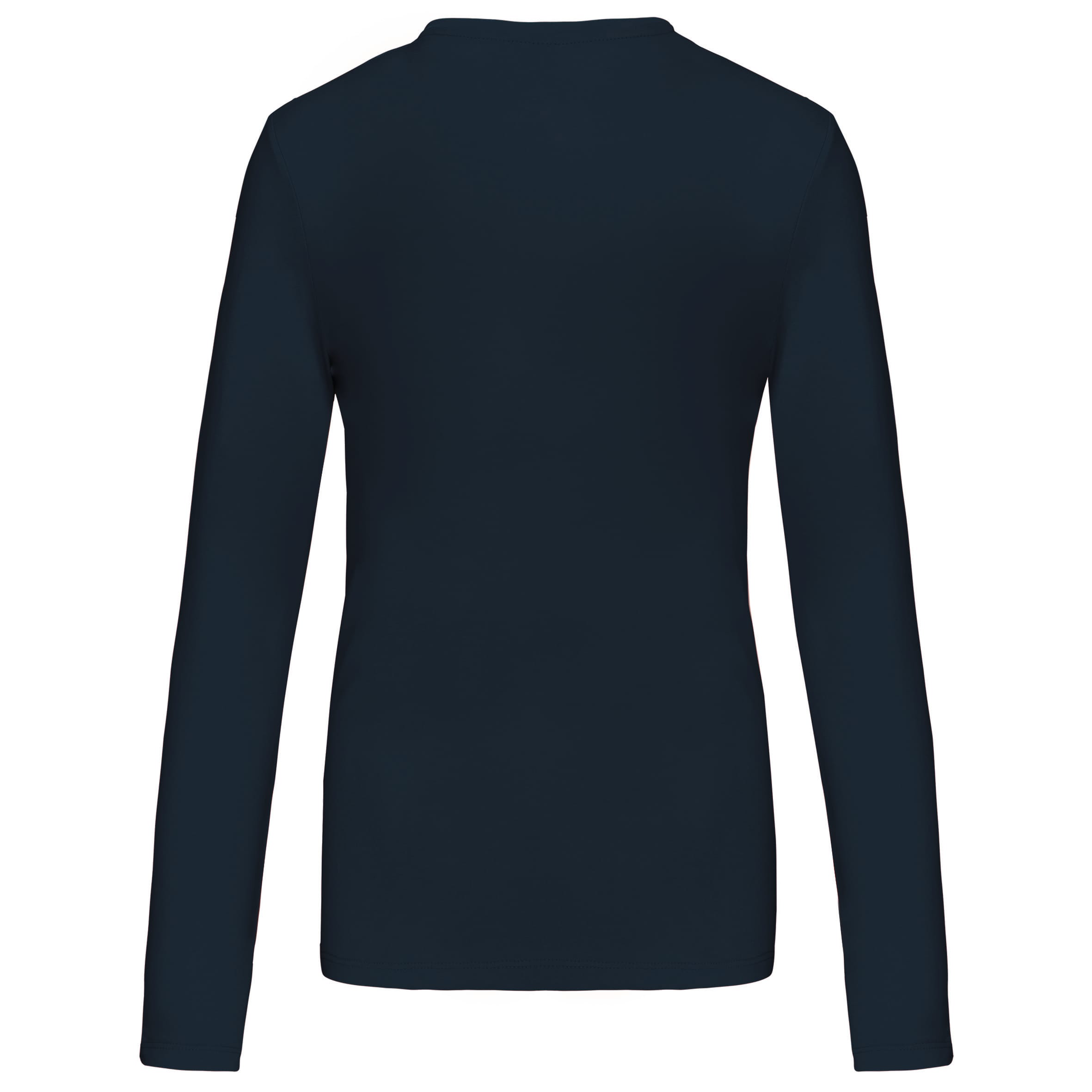Dames T-shirt ronde hals lange mouwen