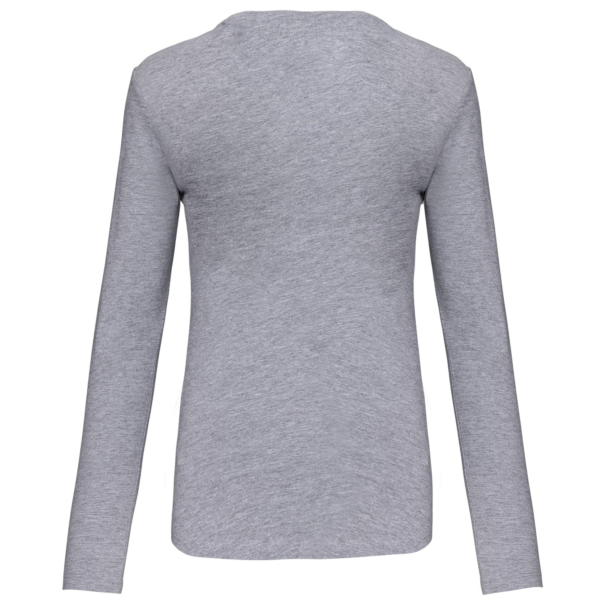 Dames T-shirt ronde hals lange mouwen