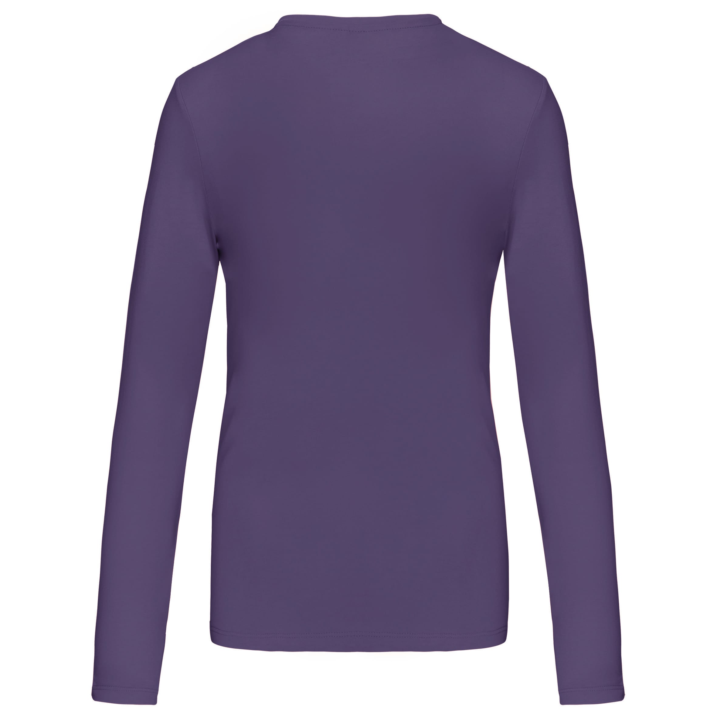 Dames T-shirt ronde hals lange mouwen