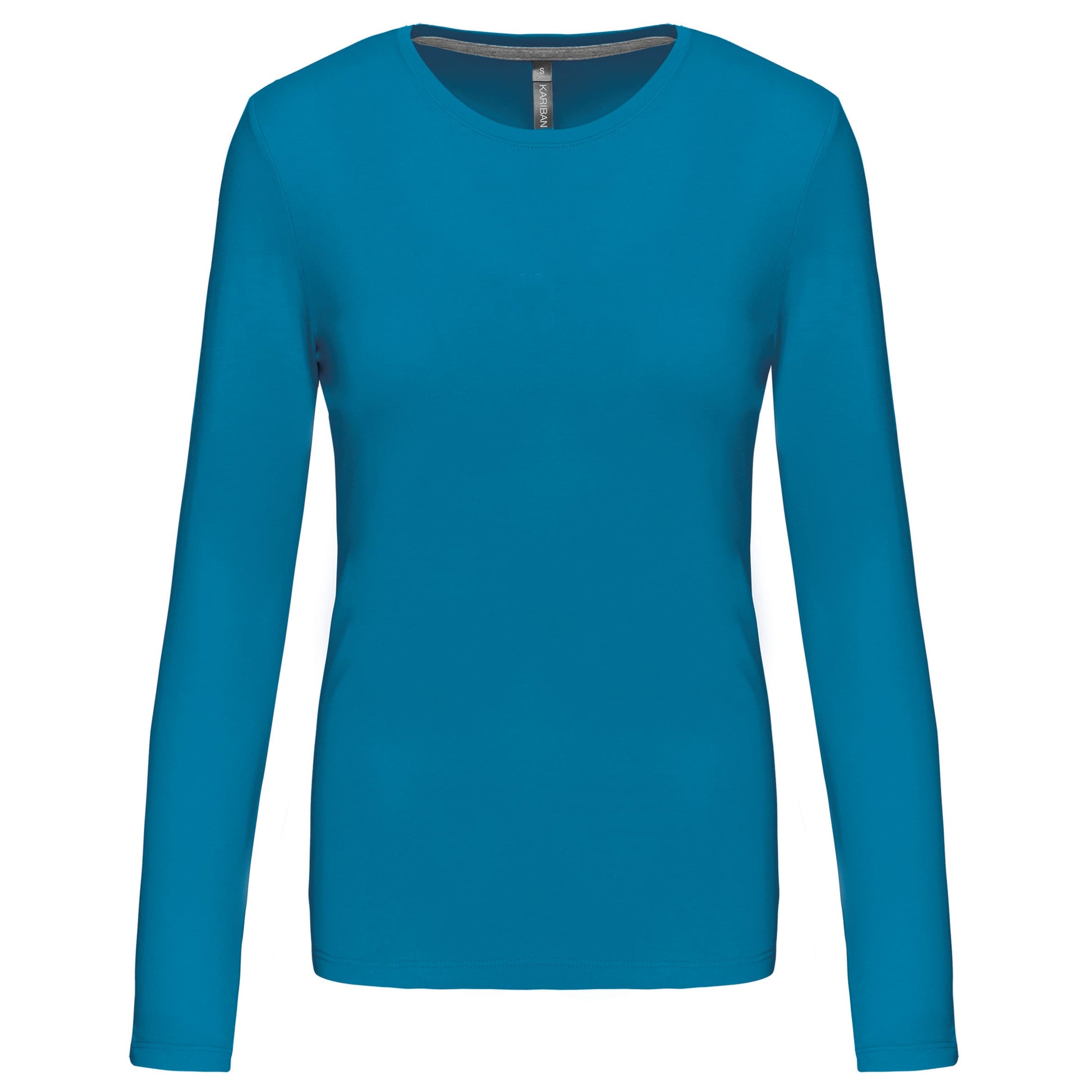 Dames T-shirt ronde hals lange mouwen