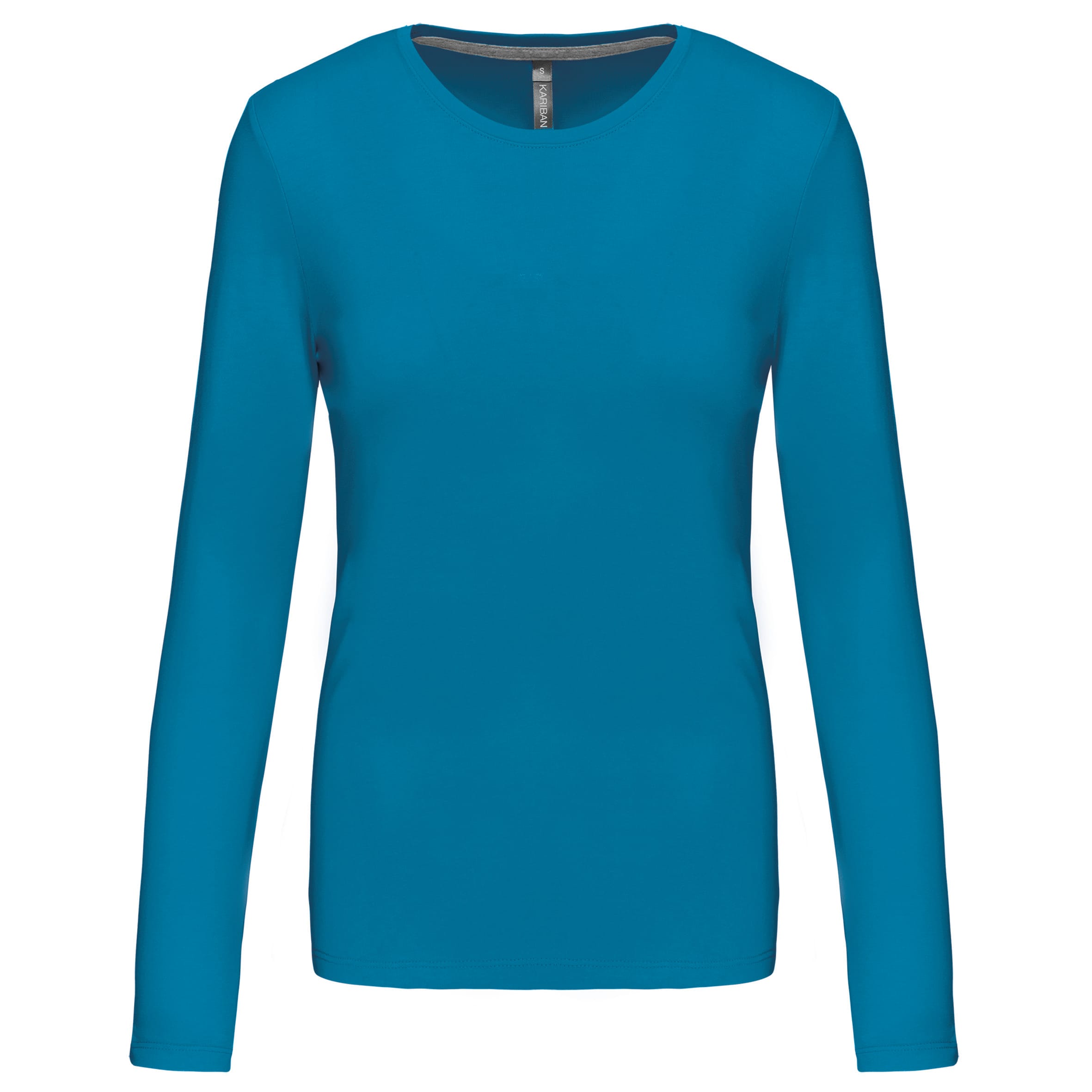 Dames T-shirt ronde hals lange mouwen