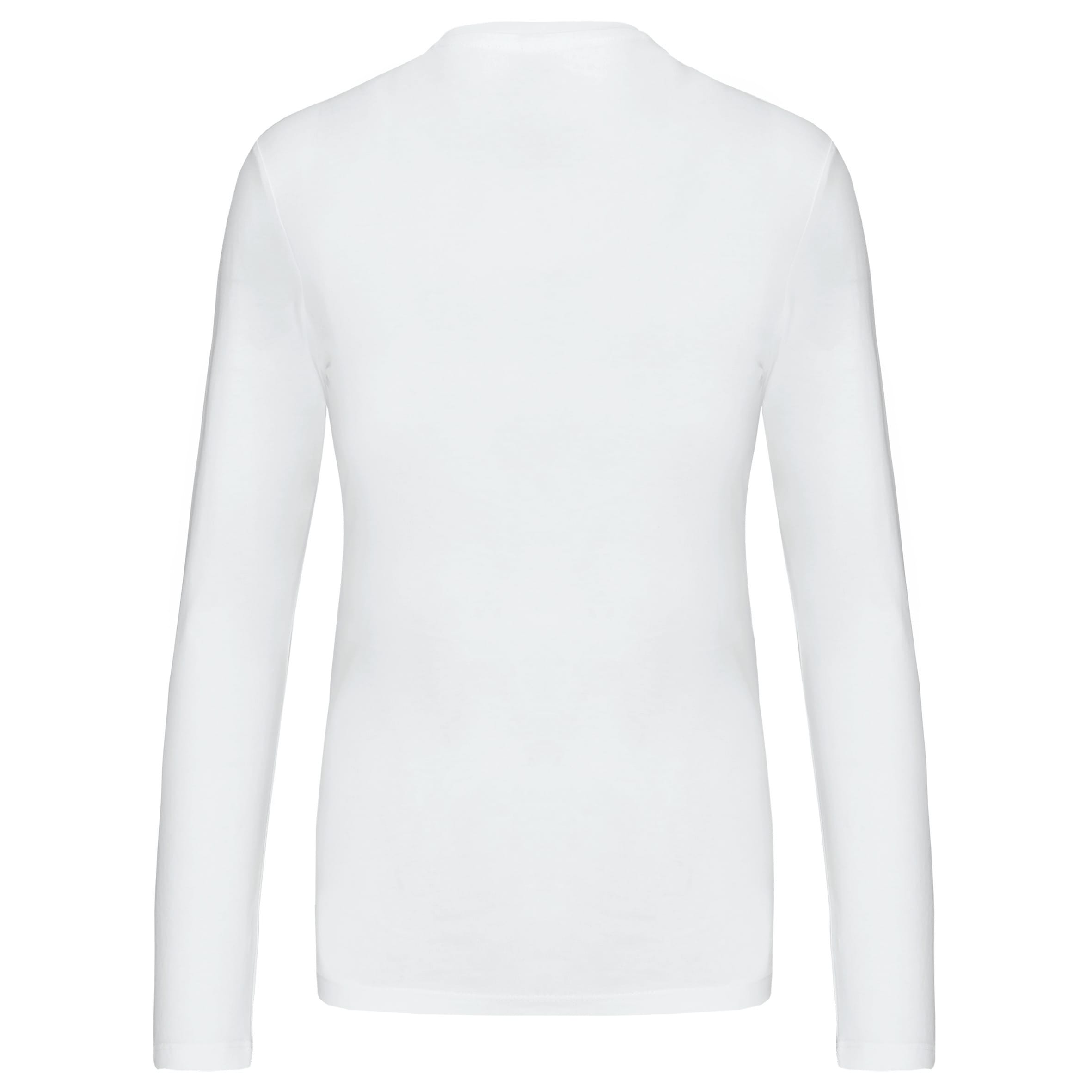 Dames T-shirt ronde hals lange mouwen
