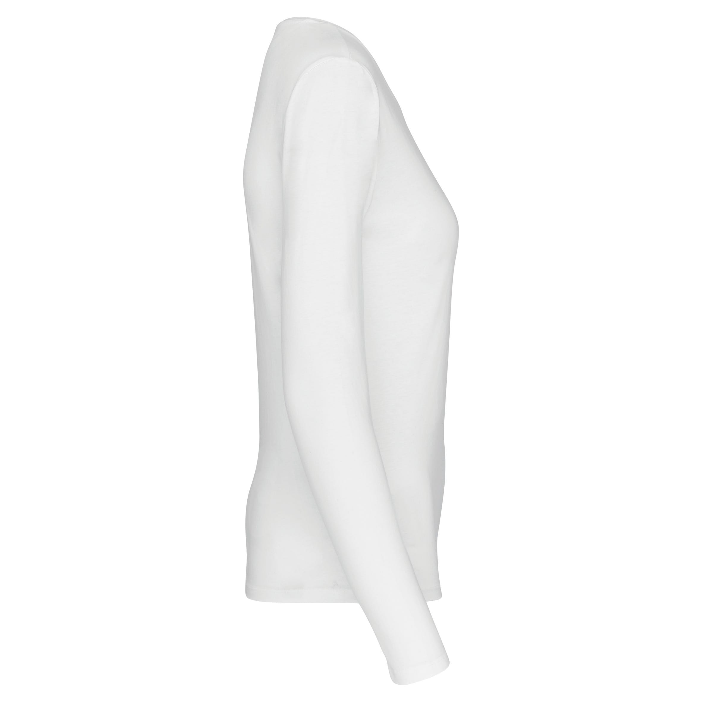 Dames T-shirt ronde hals lange mouwen