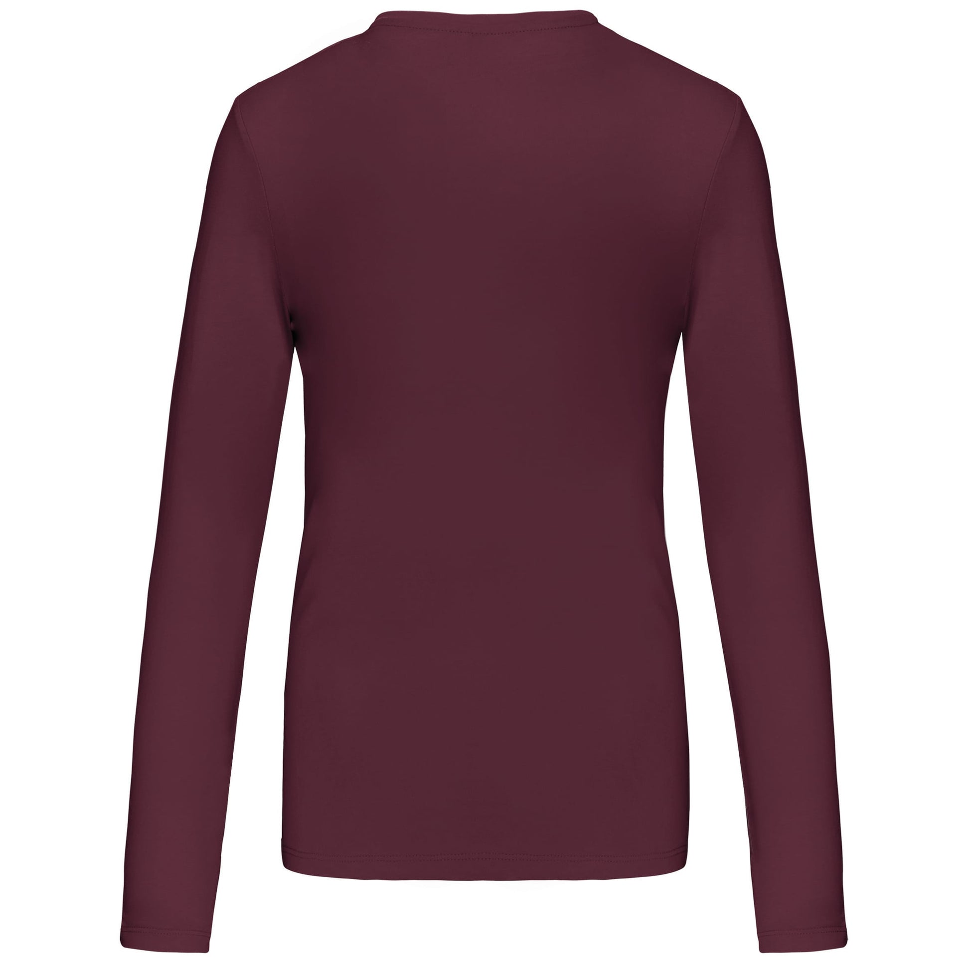 Dames T-shirt ronde hals lange mouwen