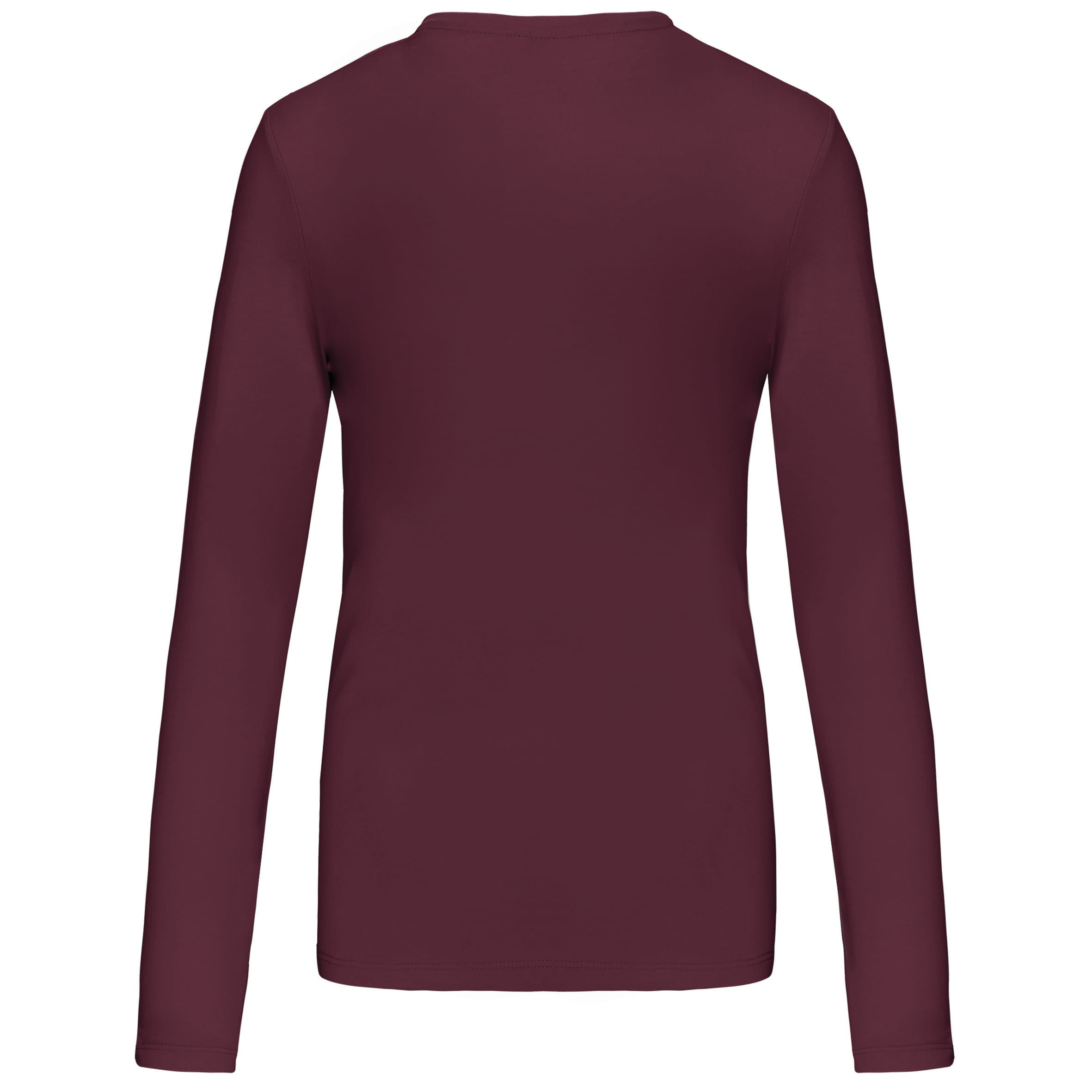 Dames T-shirt ronde hals lange mouwen