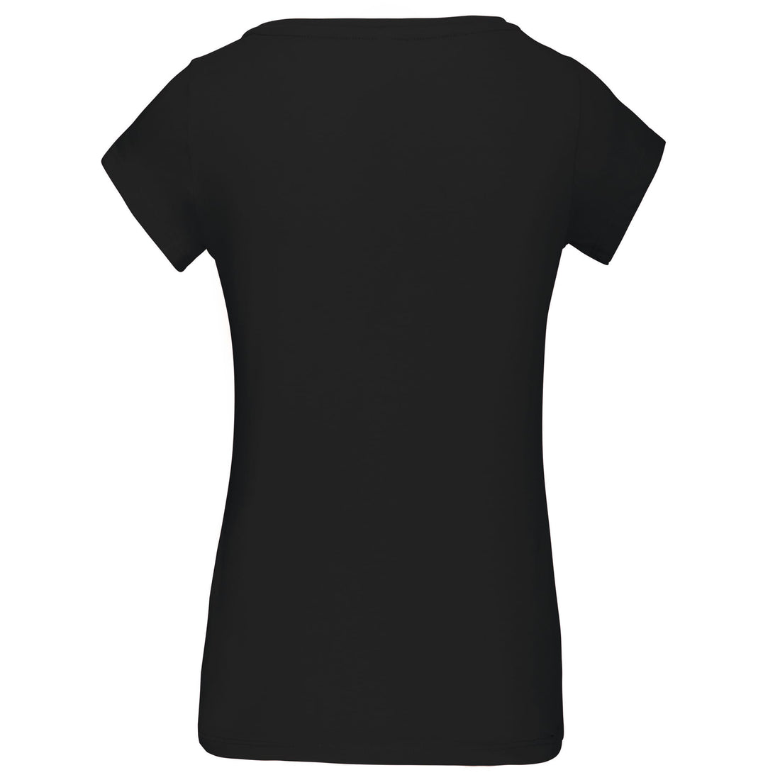 Dames-t-shirt korte mouwen met boothals