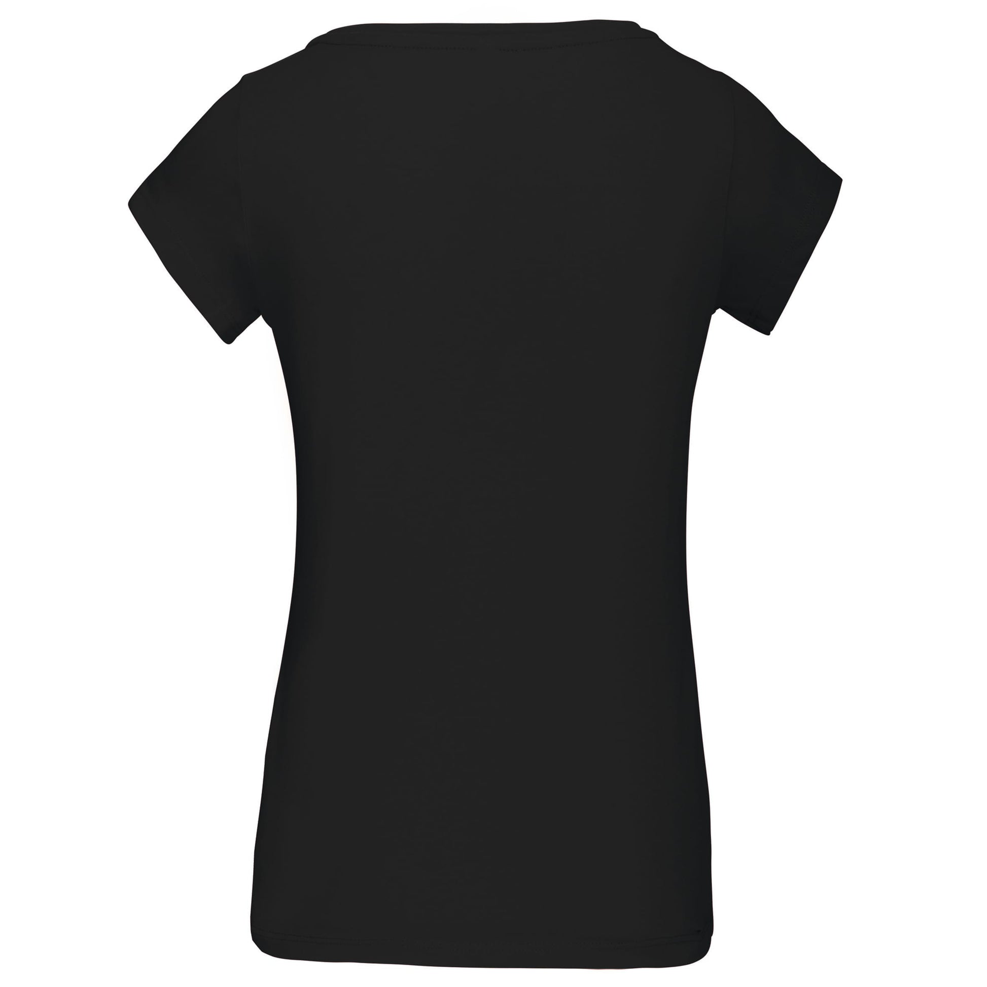 Dames-t-shirt korte mouwen met boothals
