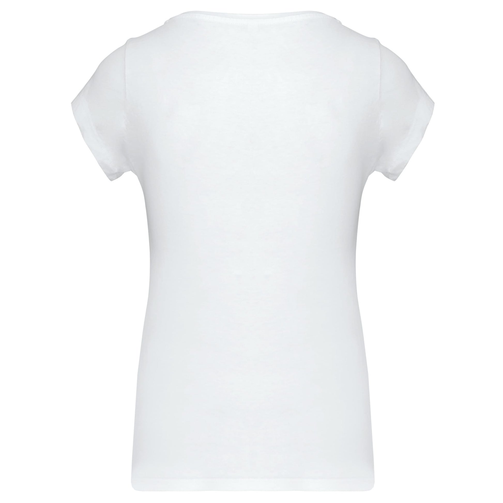 Dames-t-shirt korte mouwen met boothals