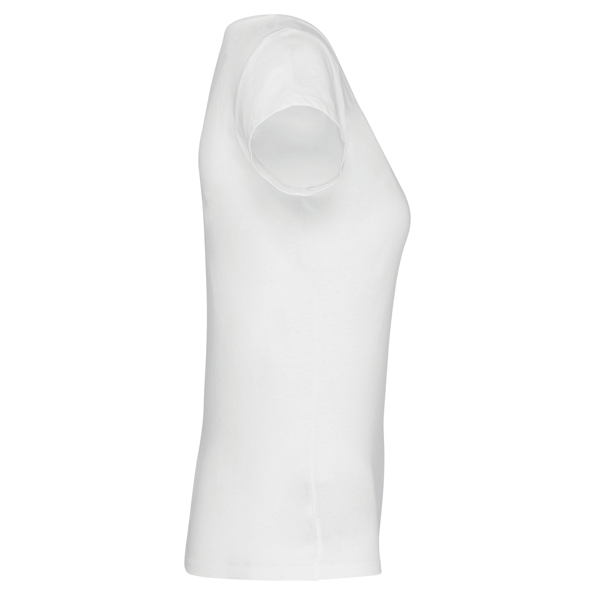Dames-t-shirt korte mouwen met boothals
