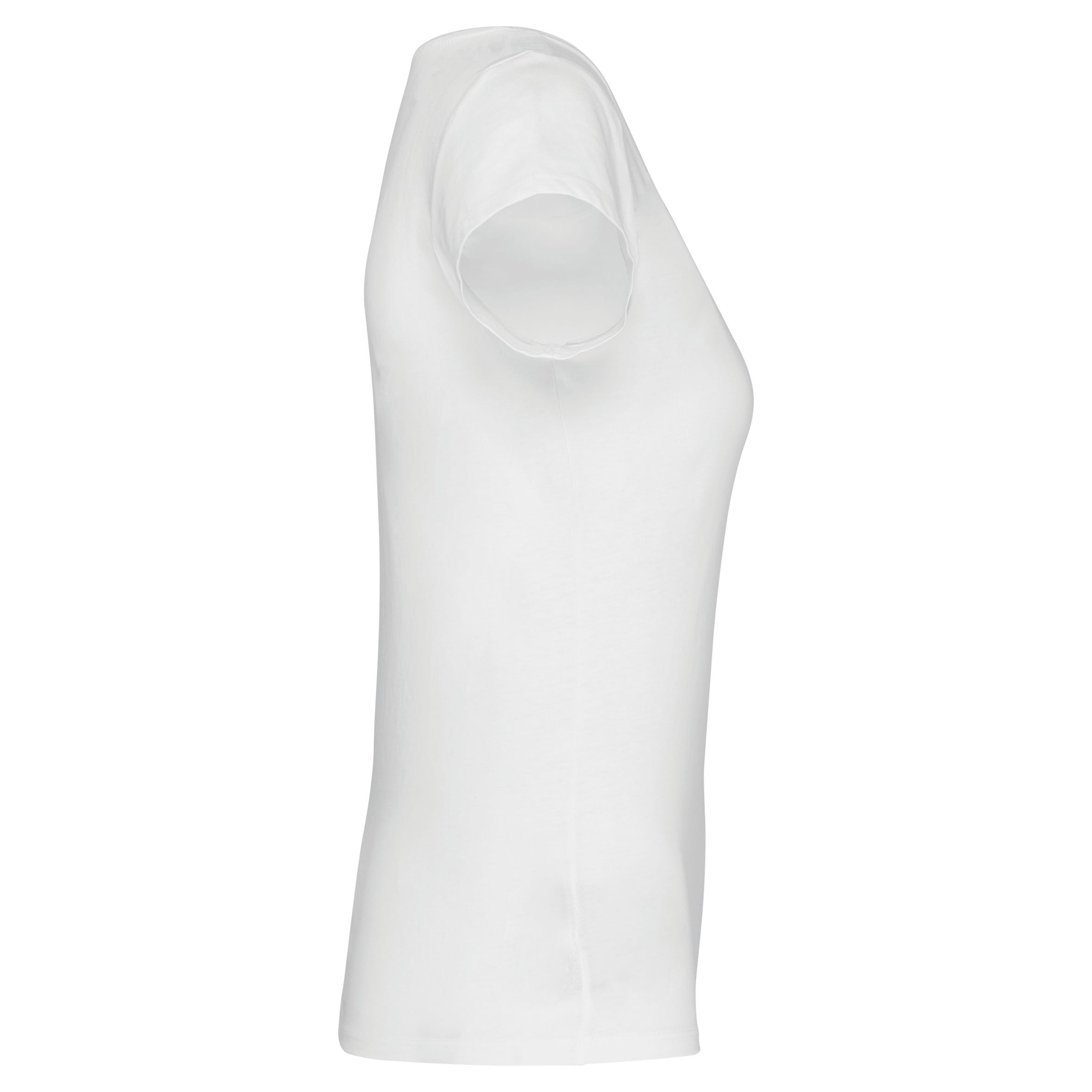 Dames-t-shirt korte mouwen met boothals