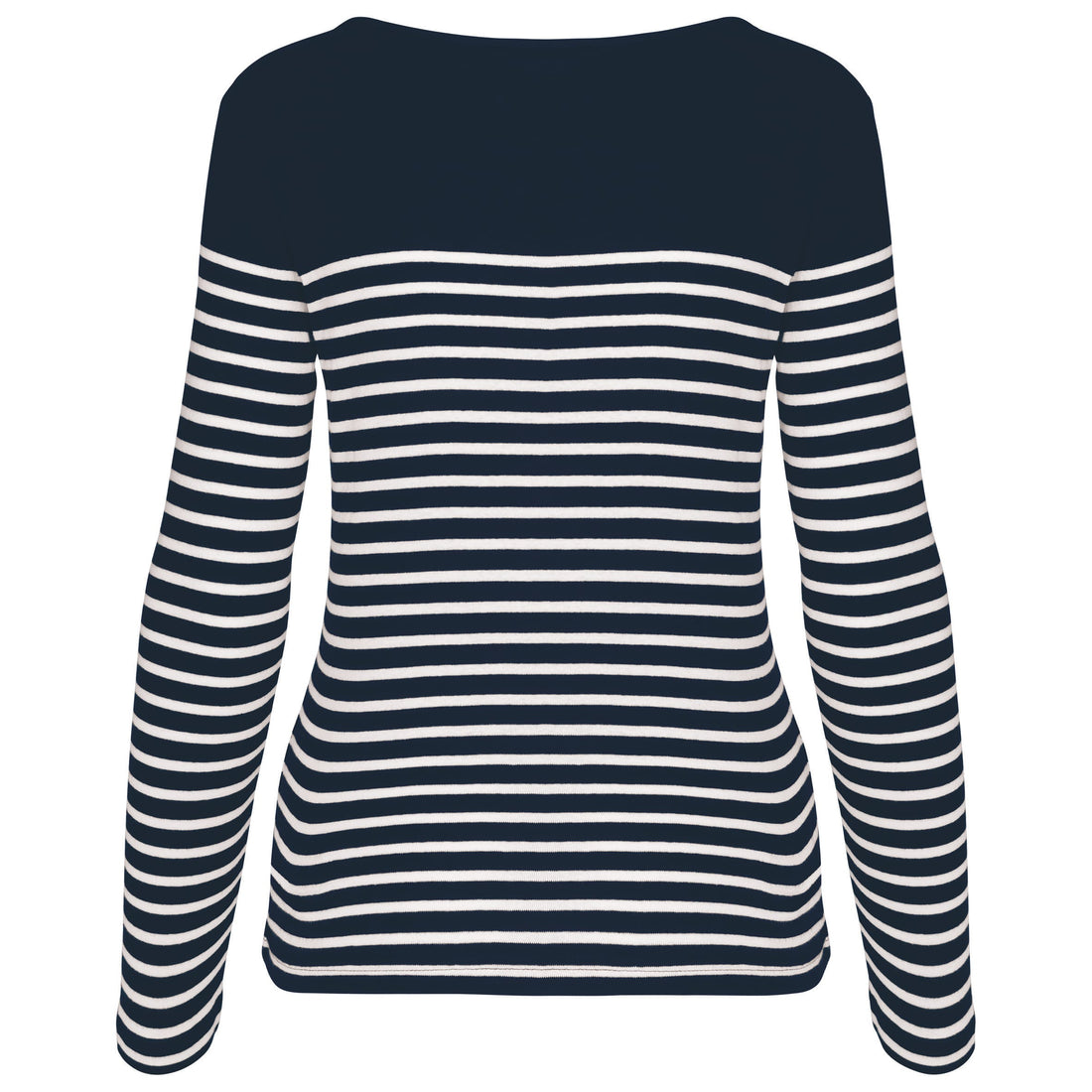 Gestreept dames-t-shirt lange mouwen