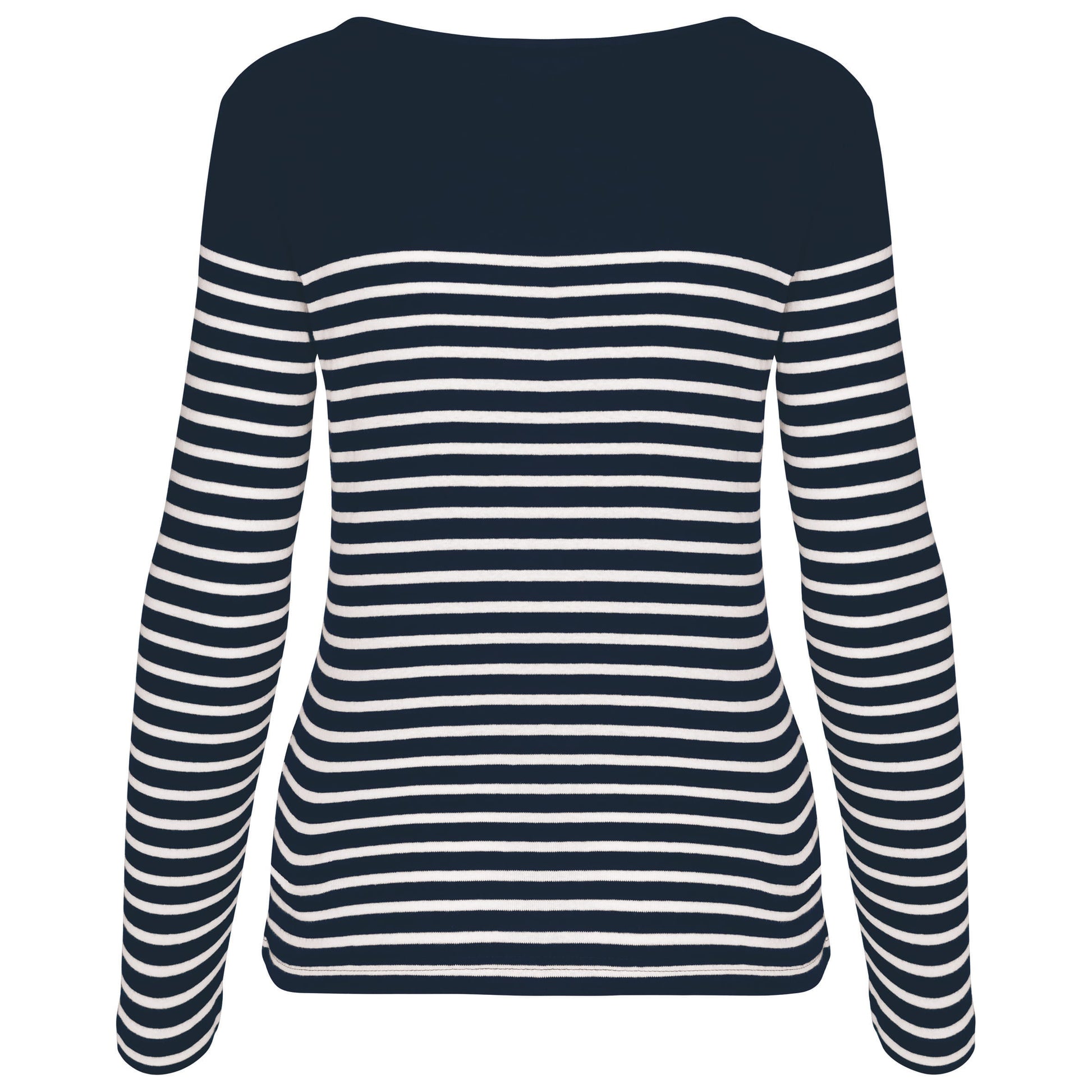 Gestreept dames-t-shirt lange mouwen