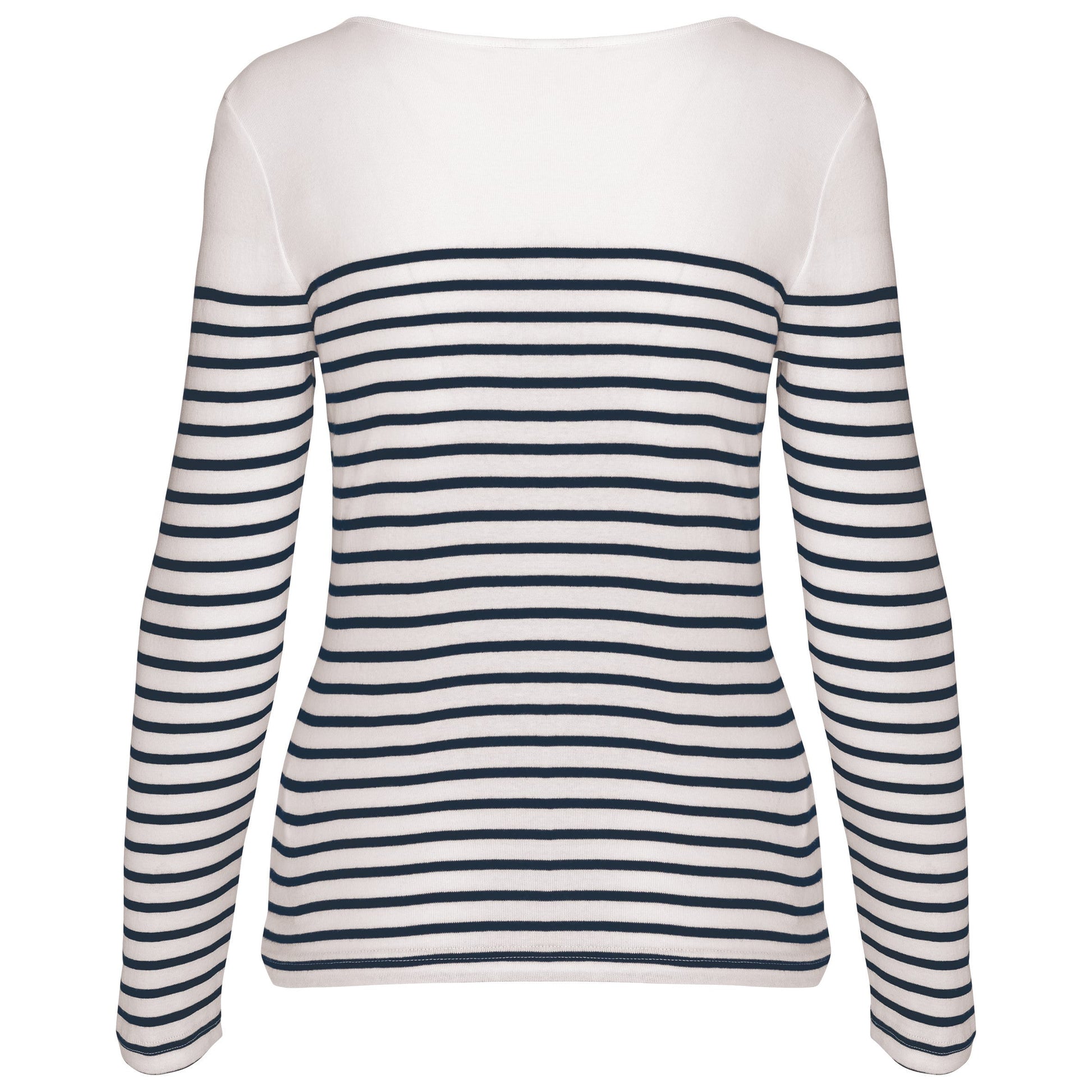Gestreept dames-t-shirt lange mouwen