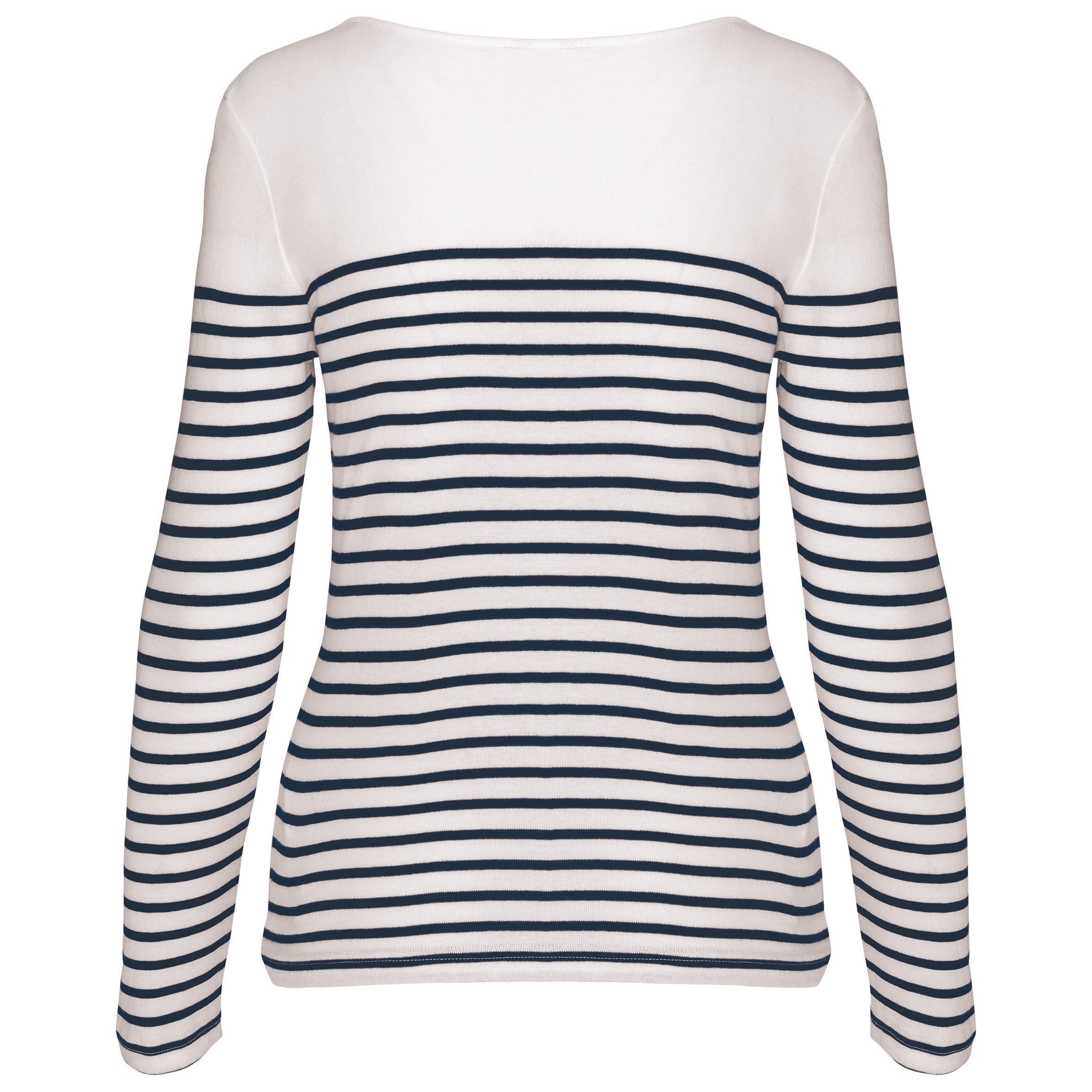 Gestreept dames-t-shirt lange mouwen