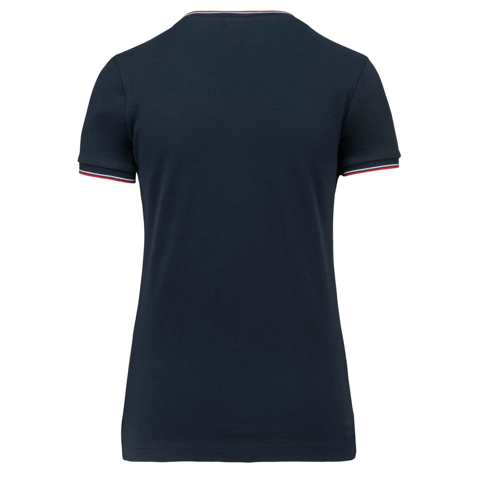 Dames-t-shirt piqué V-hals