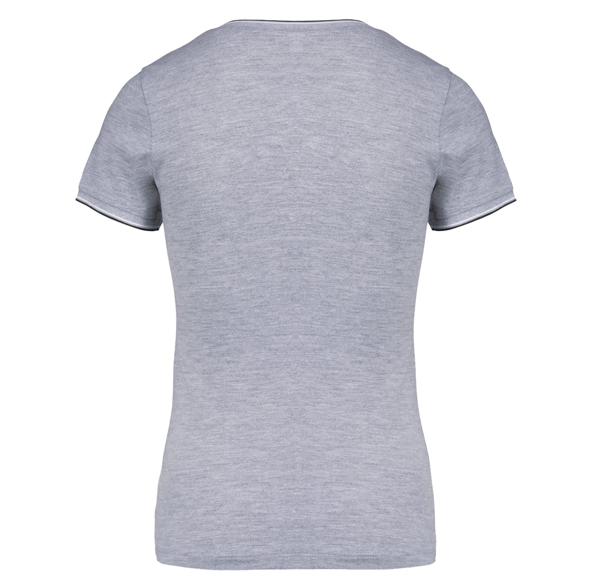 Dames-t-shirt piqué V-hals