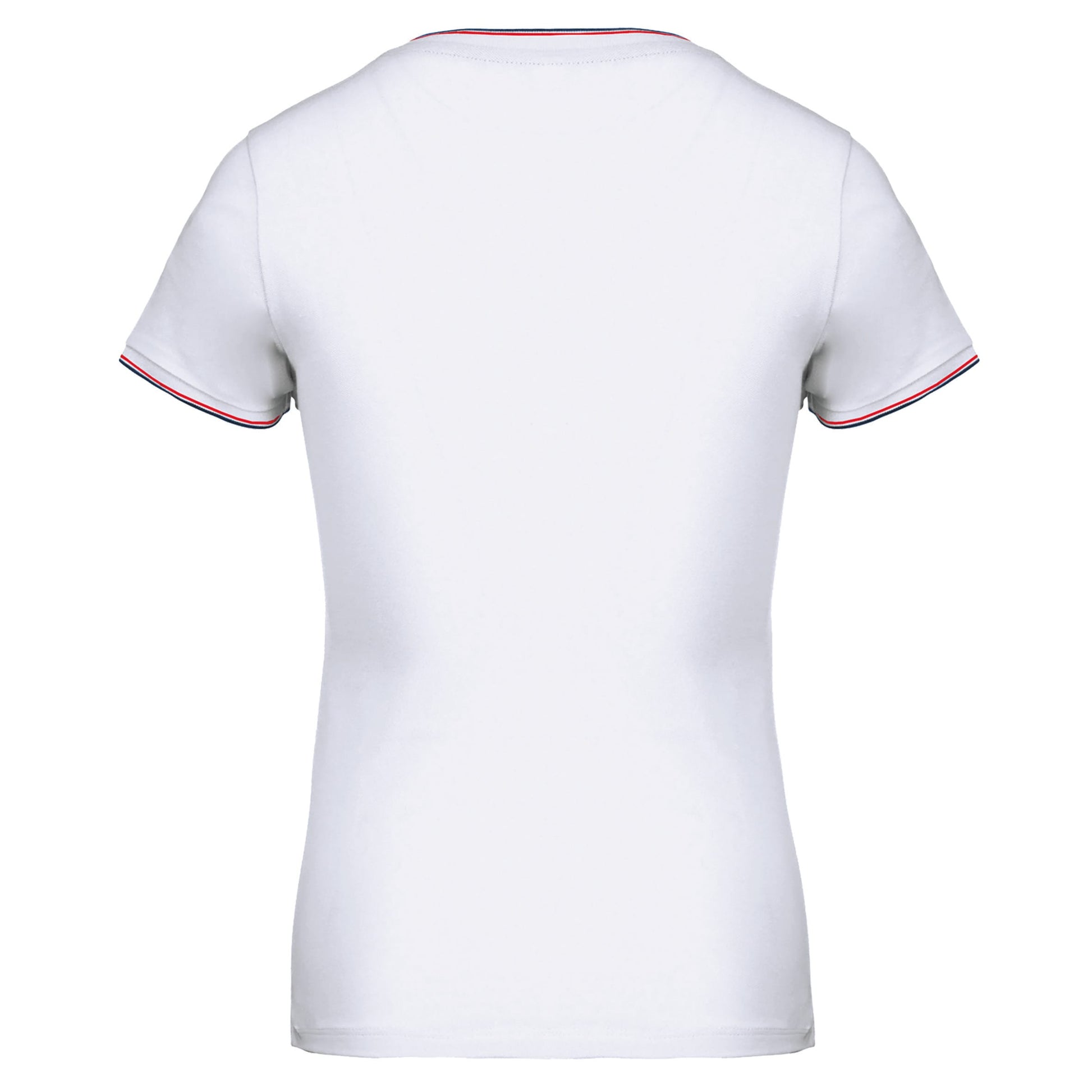 Dames-t-shirt piqué V-hals