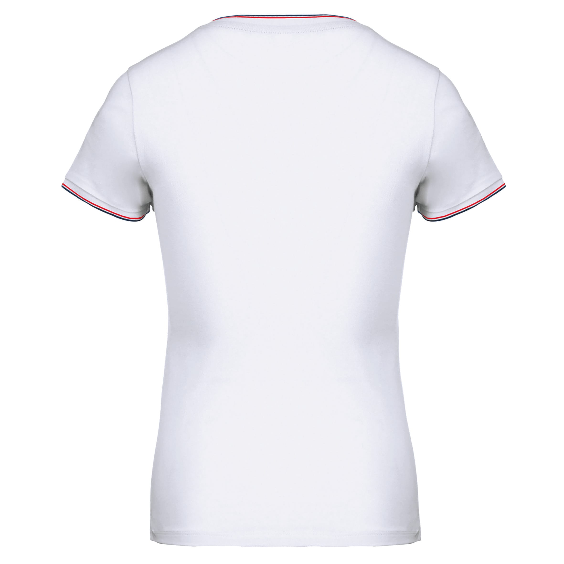 Dames-t-shirt piqué V-hals