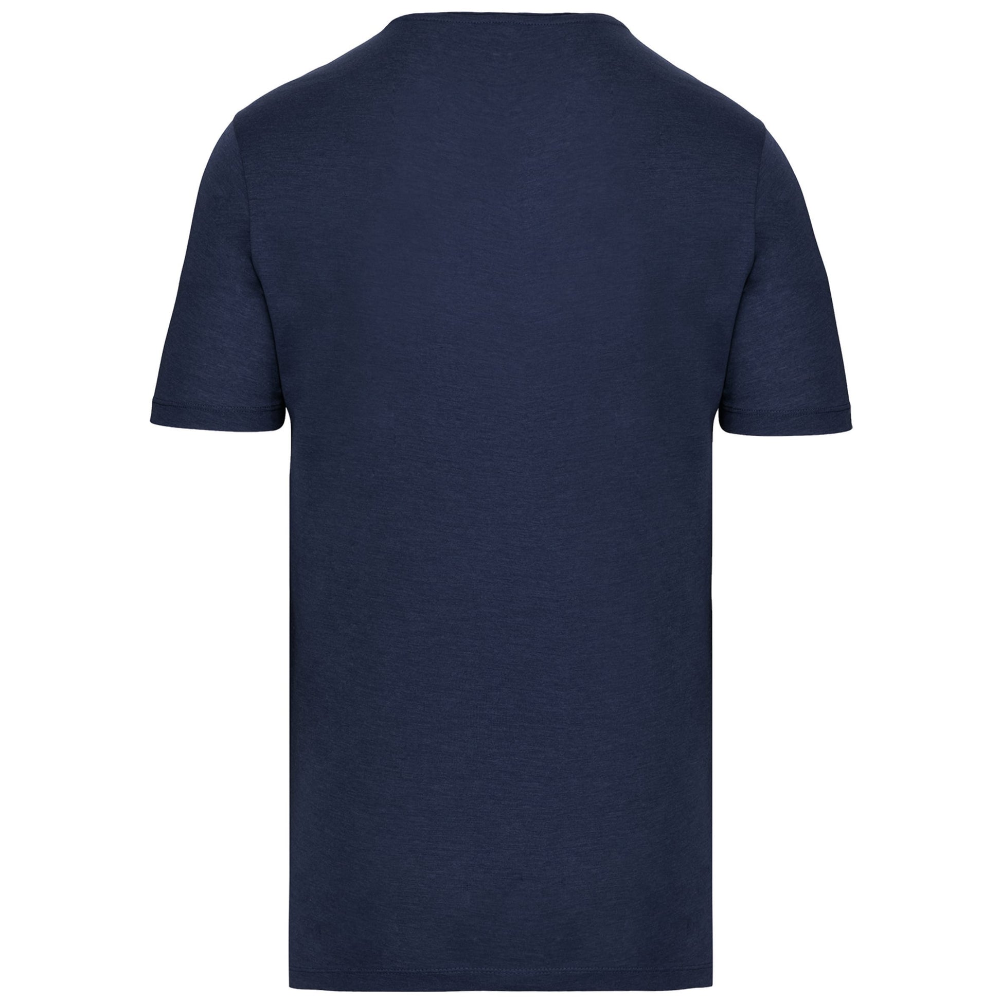 Bio T-shirt kraag met onafgewerkte rand korte mouwen