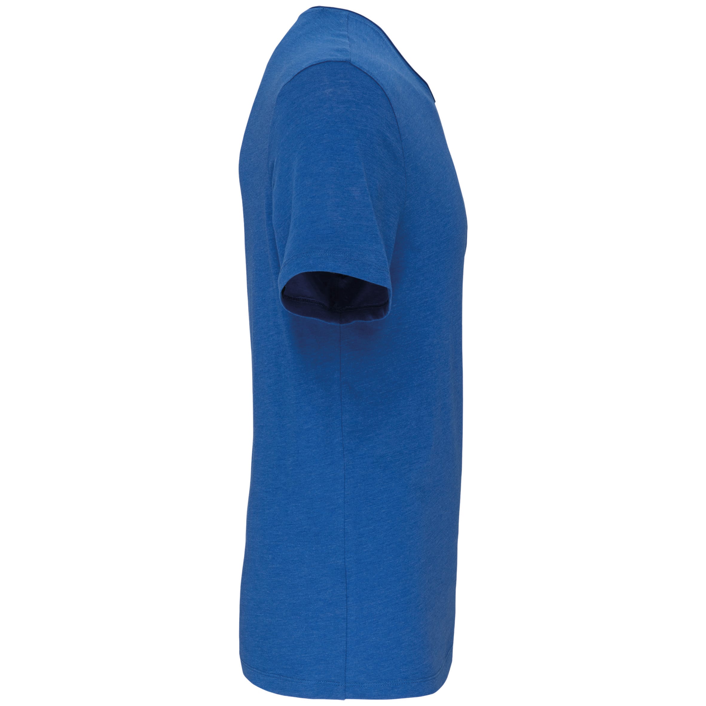 Bio T-shirt kraag met onafgewerkte rand korte mouwen
