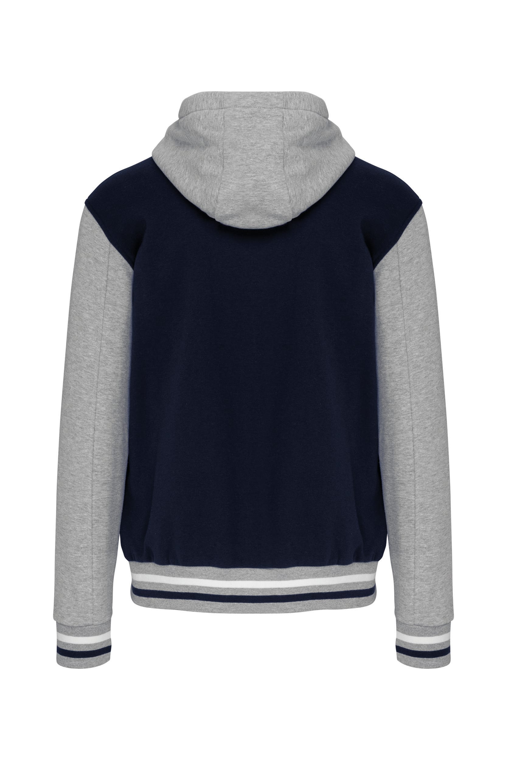 College jacket met capuchon unisex