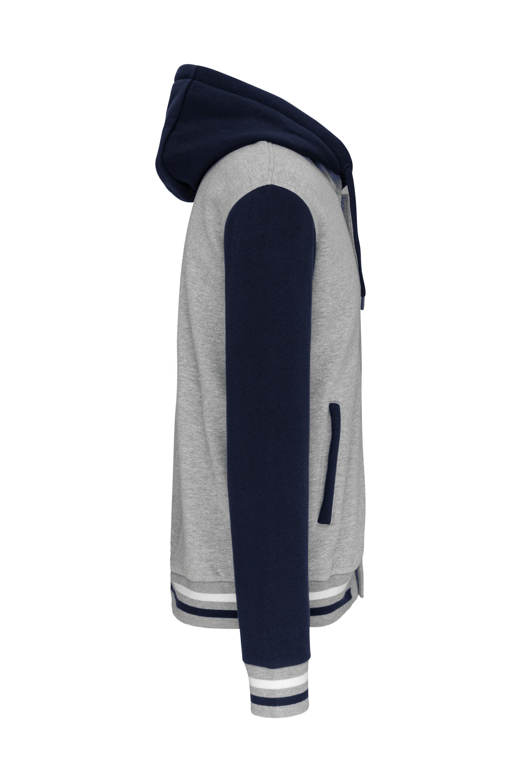 College jacket met capuchon unisex